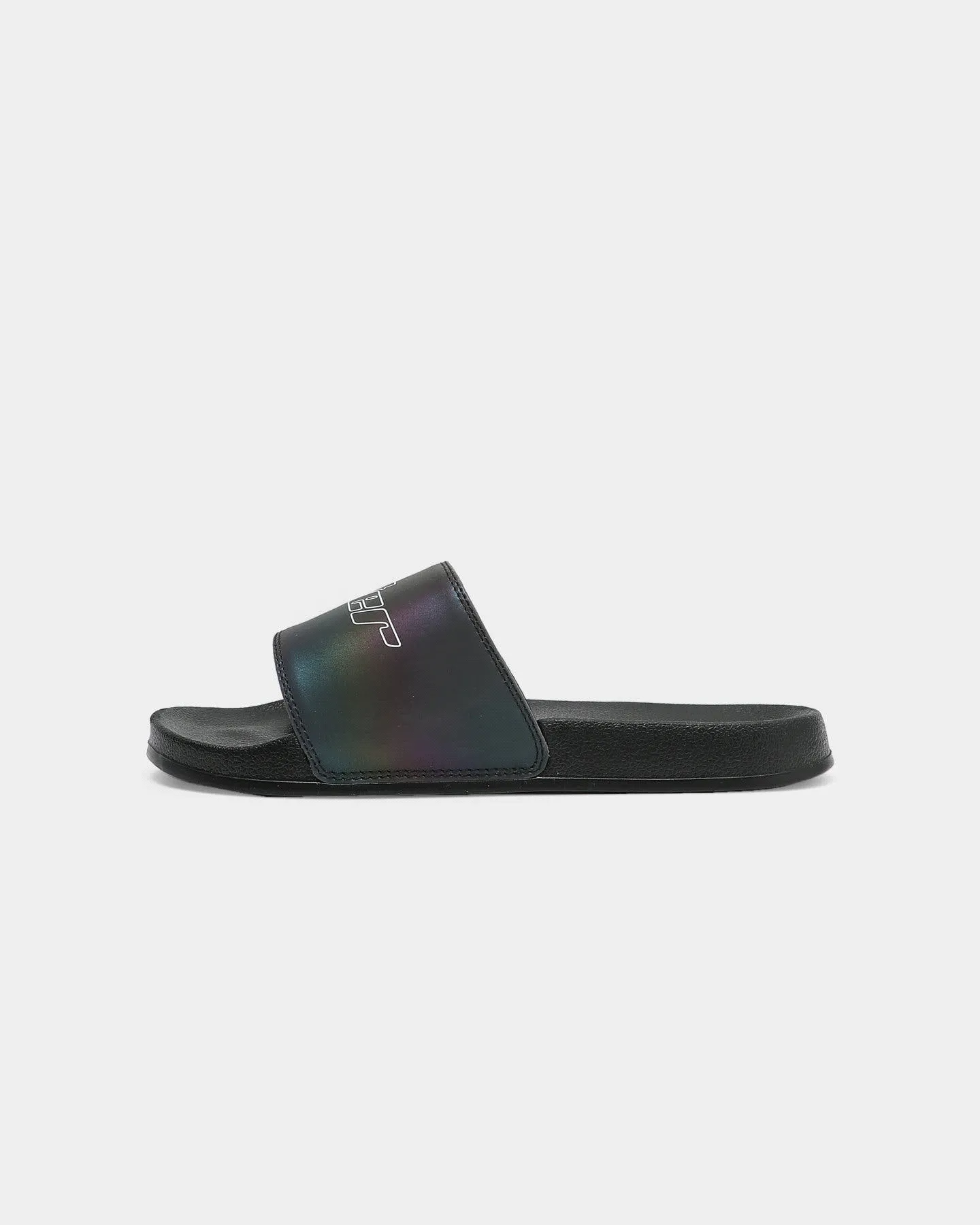 Loiter Reflective Slide Black/Rainbow Reflective Meadow Glow