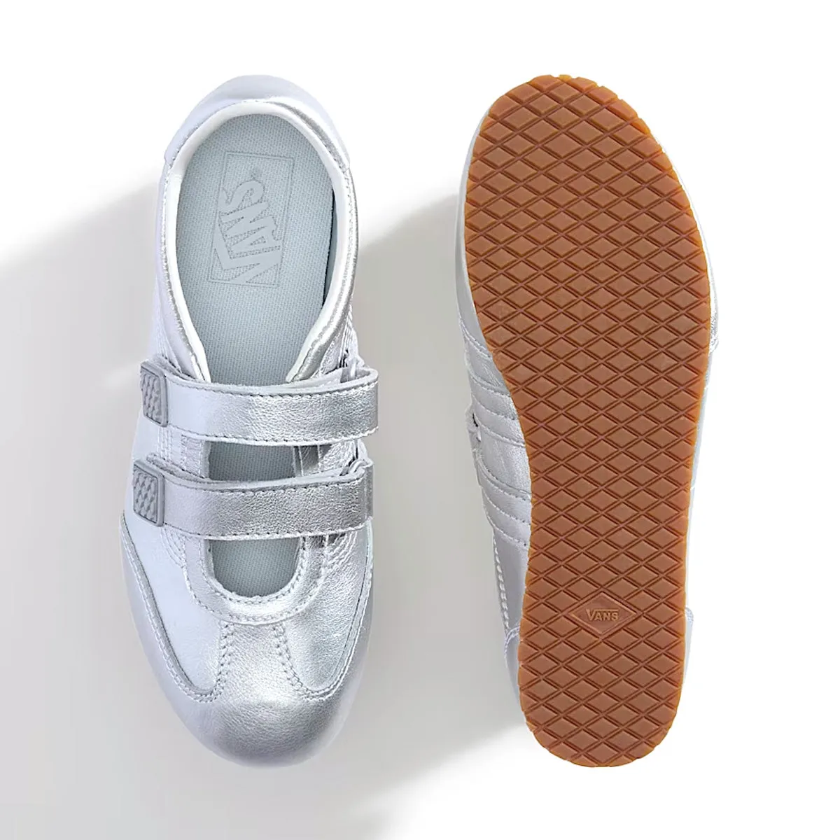 Wmns Premium Mary Jane Super LowPro 'Silver' kids Layered Look