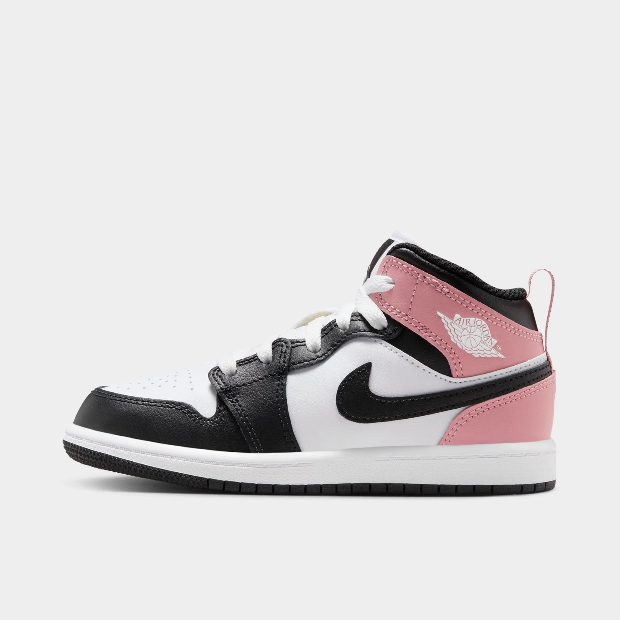 Dog Jog Jordan 1 Mid PS White / Black - Rust Pink