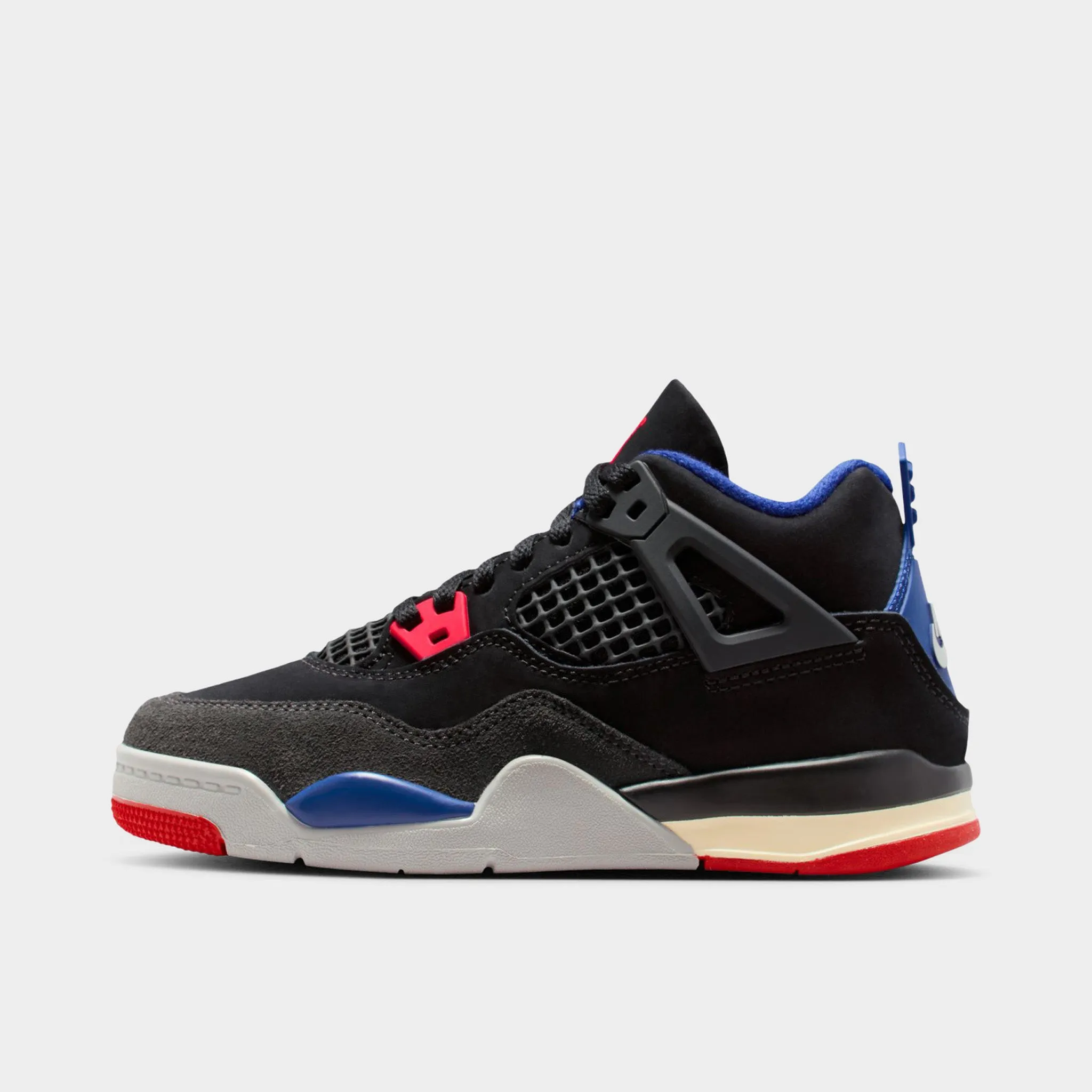 Jordan 4 Retro PS Black / Fire Red - Deep Royal Blue Trail Climb Breath Comfort