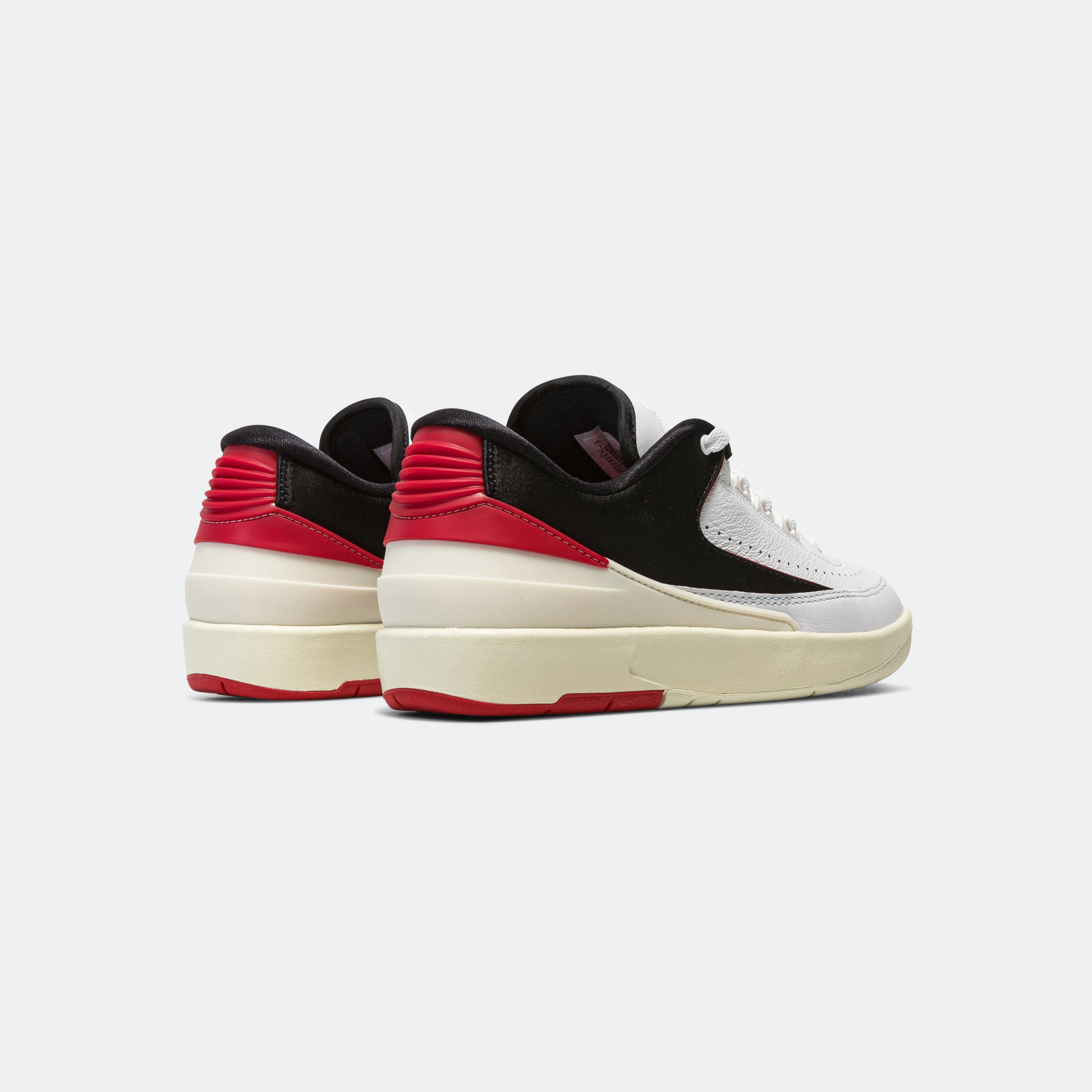 Anti   Slip Basic Neutral Womens Air Jordan 2 Retro Low - White/University Red-Black-Coconut Milk