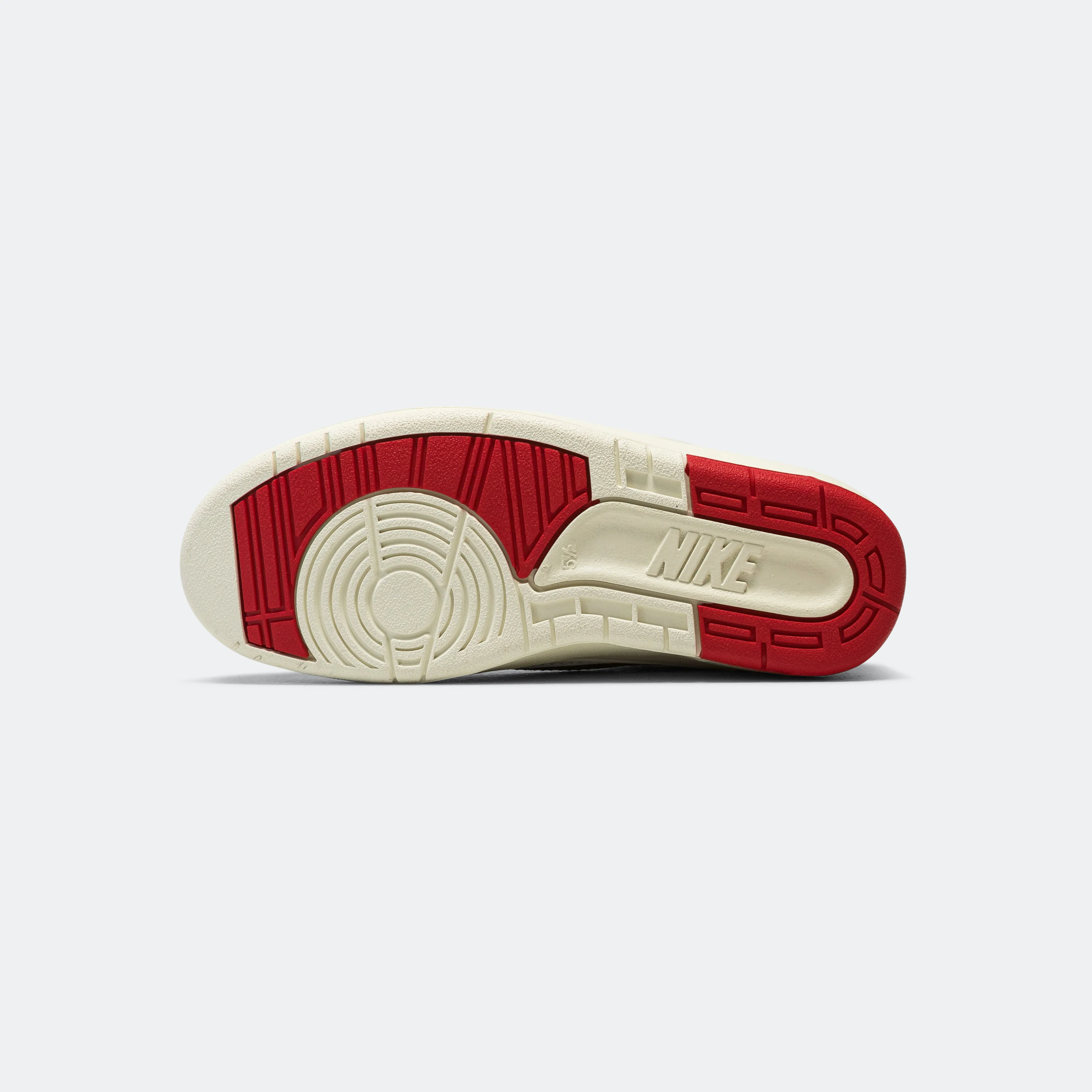 Womens Air Jordan 2 Retro Low - White/University Red-Black-Coconut Milk Supportive Control Smooth Internal Seams