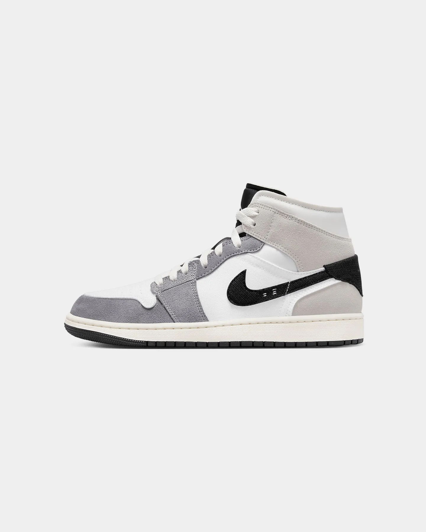 Lift Up Stretchable Material Jordan Air Jordan 1 Mid SE Craft Cement Grey/Black