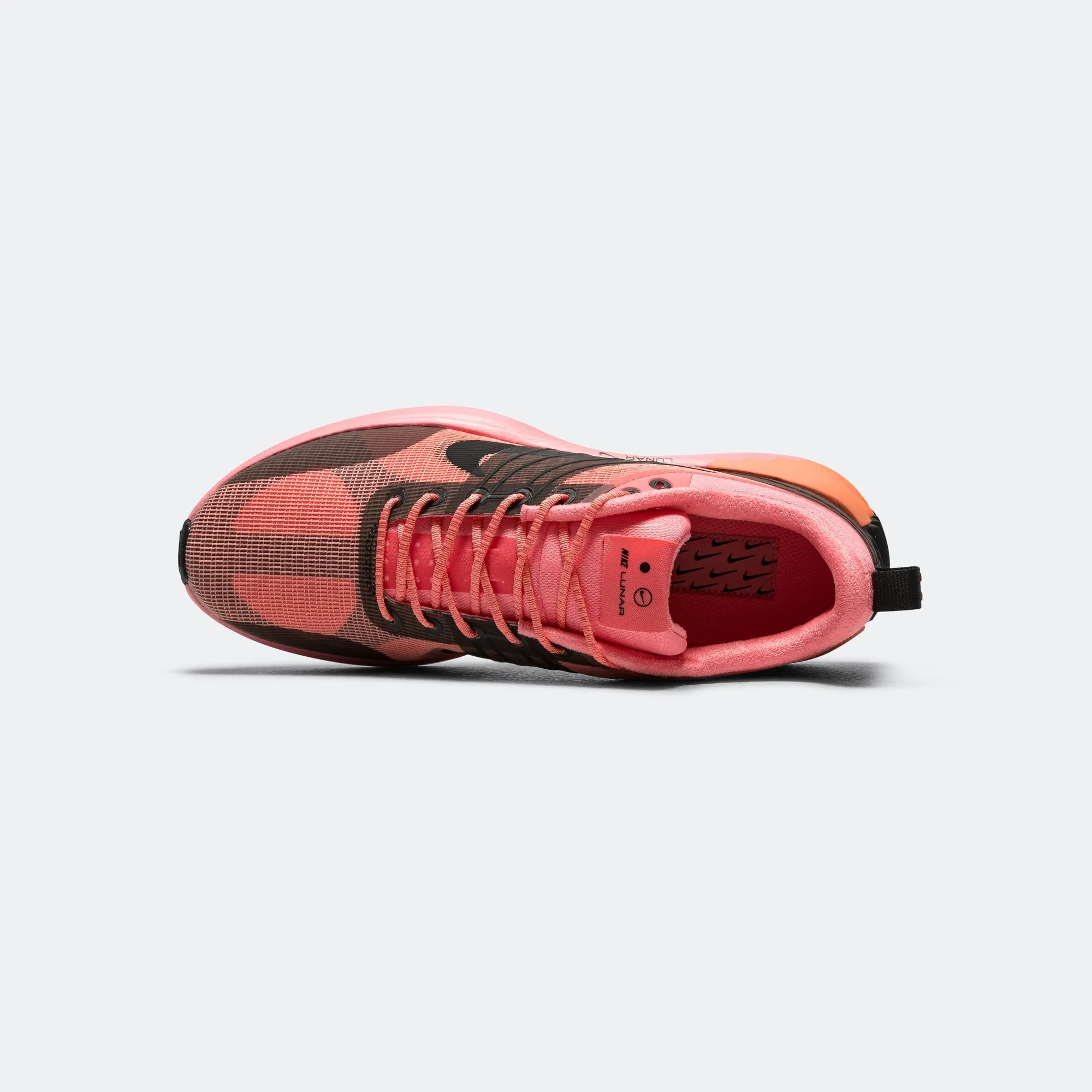 Lunar Roam PRM - Pink Gaze/Black-Crimson Bliss Asymmetric Lacing Designs