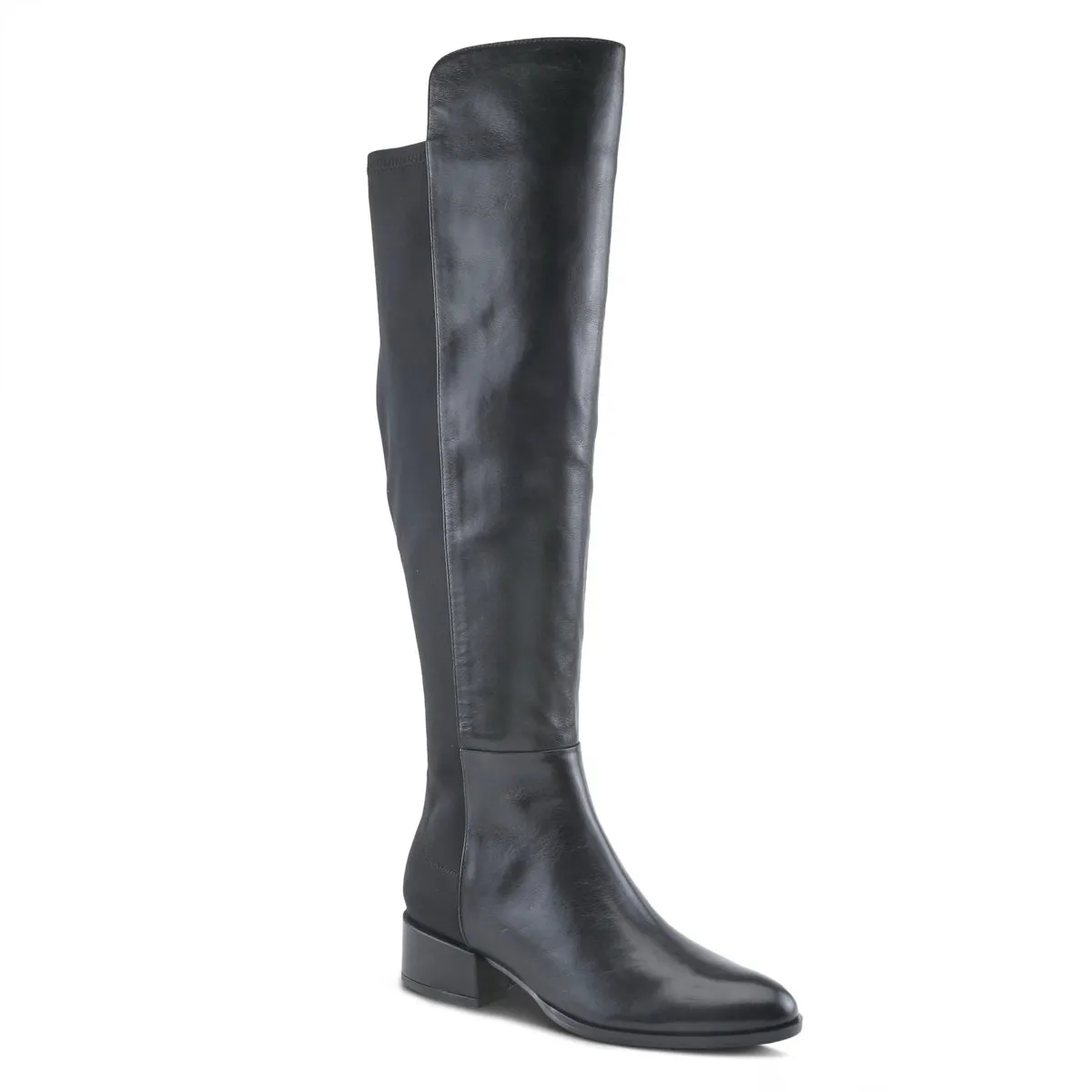 Spring Step Women's Rider Black Stretch Leather Urban Step Endless Style