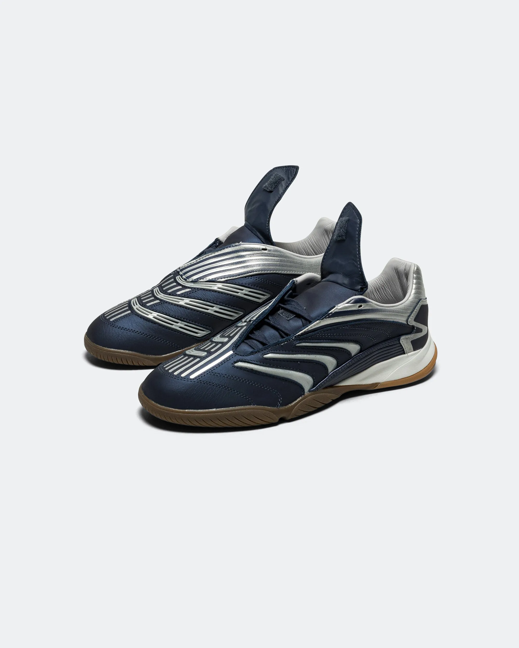 Predator Sala - Navy/Silver Metallic-Gum Elasticated