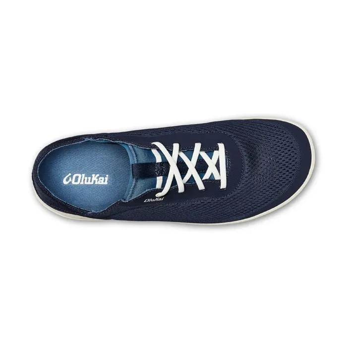Mens Olukai Moku Pae Trench Blue/Off White Quiet Step City Shade