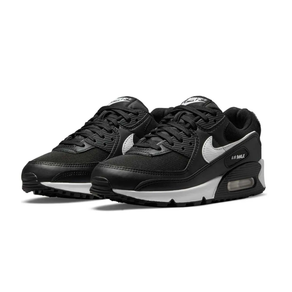 Wmns Air Max 90 'Black White' Wide-fit runners'