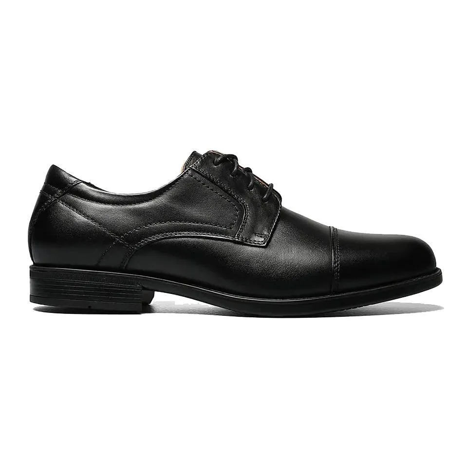 soft feel Florsheim Men's Midtown Cap Toe Oxford Black