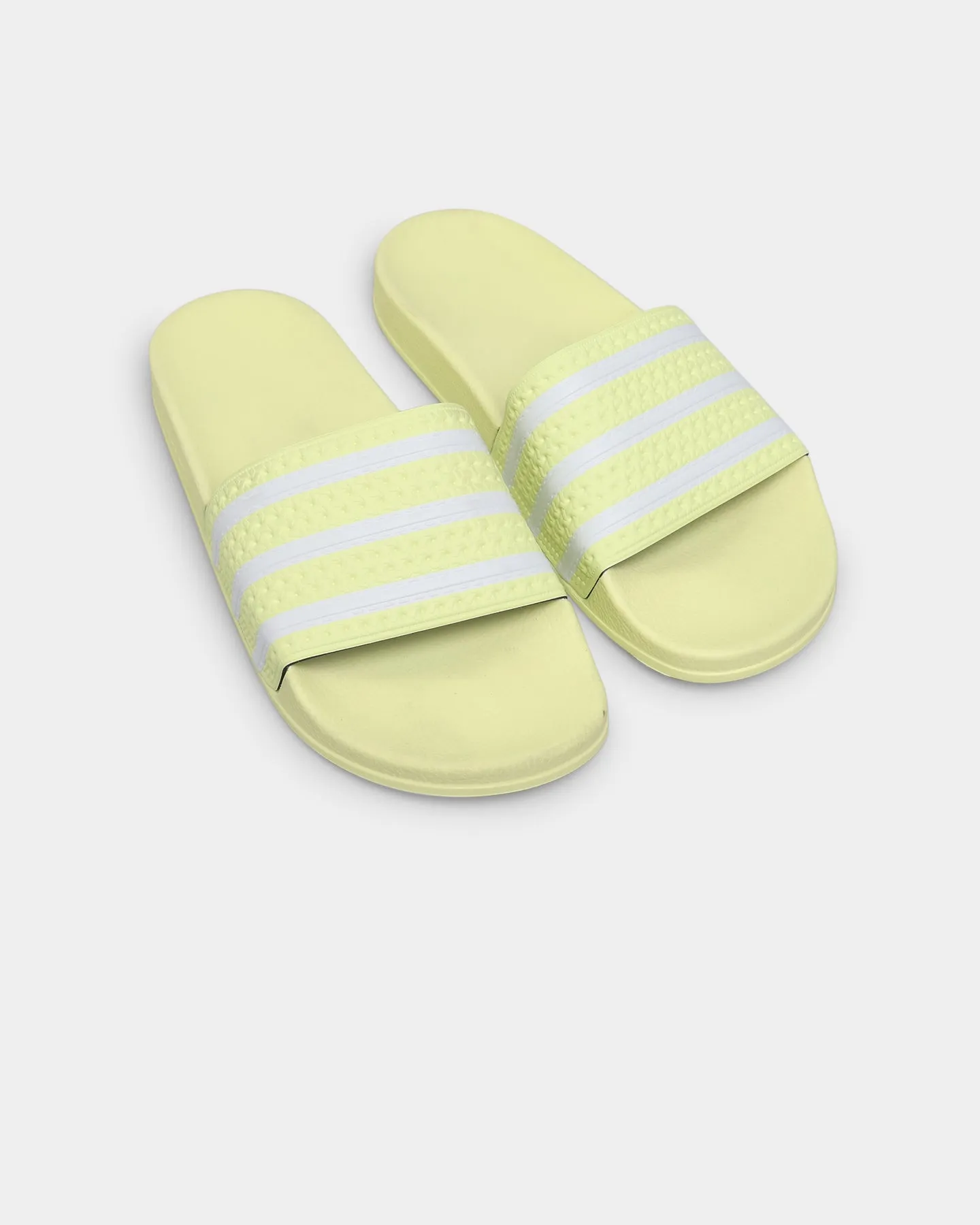 Nature Walk Matte Base Adidas Adilette Slides Pulse Yellow/Cloud White
