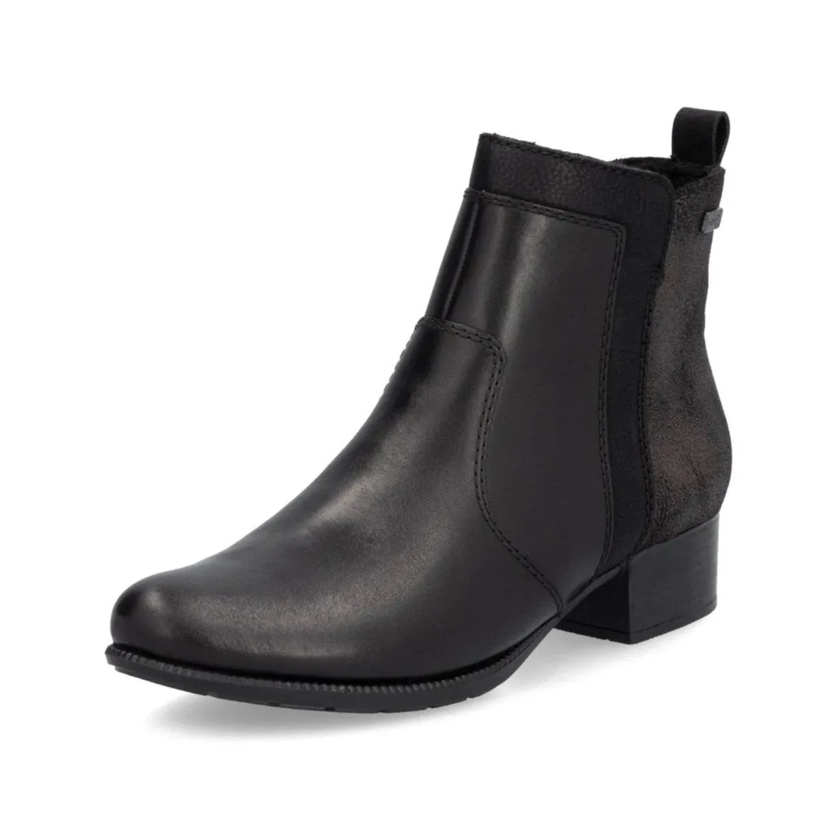 Confident Step Rieker Women's 78658-00 Sariana Black/Pewter Waterproof