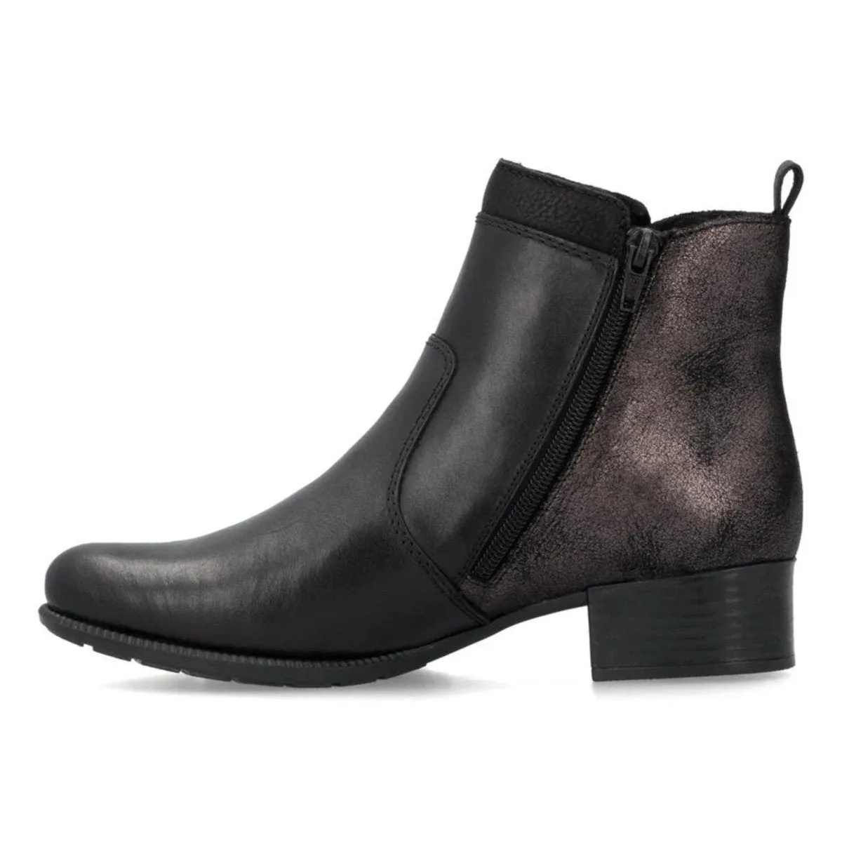 Full Comfort Anti Odor Rieker Women's 78658-00 Sariana Black/Pewter Waterproof