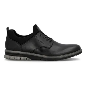 Rieker Men's 14454-01 Black/Black Leather All Day Timeless Footwear