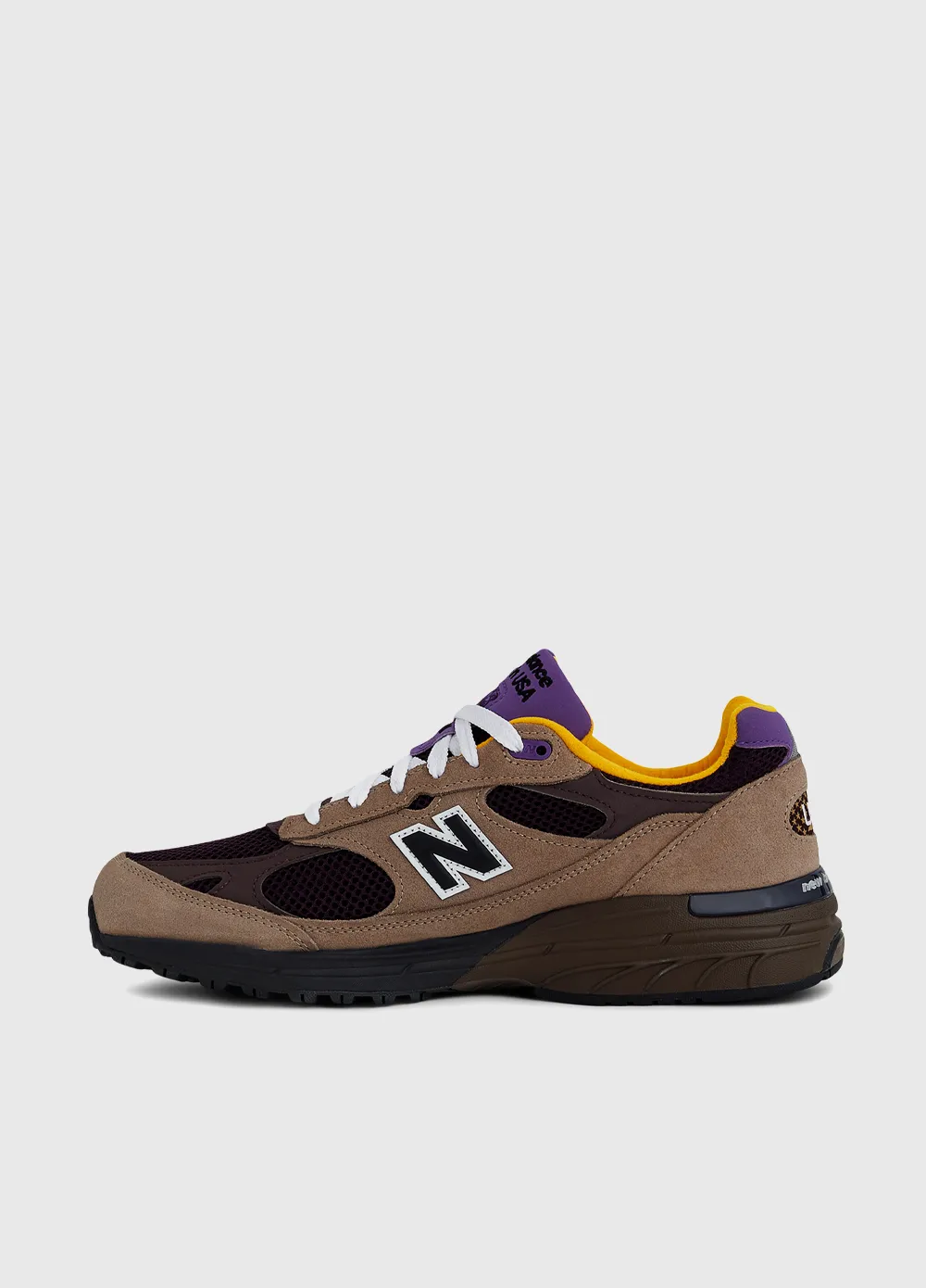 Block Heel athletic men's performance MADE in USA 993 'Mushroom Midnight Violet' Sneakers
