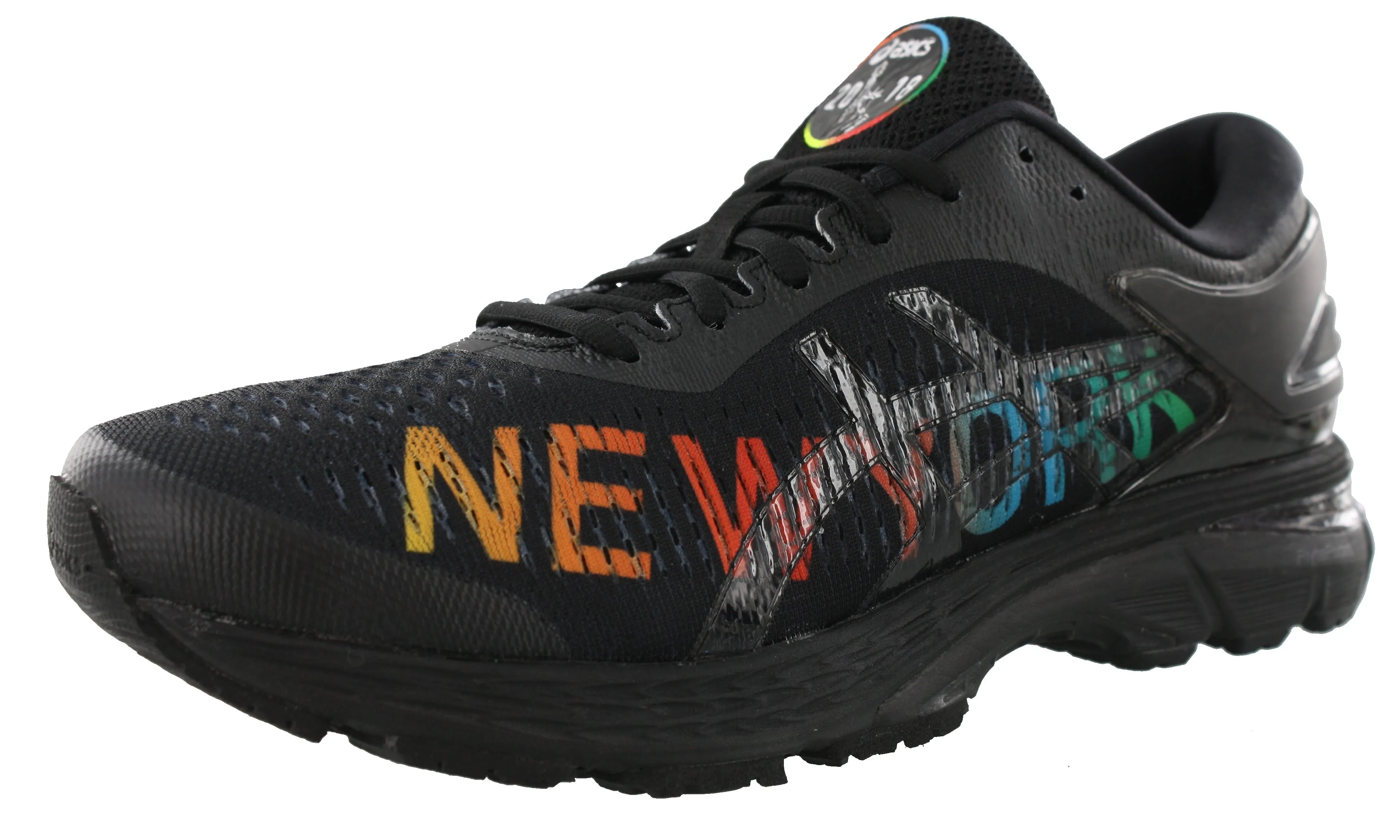 ASICS Men's Kayano 25 NYC Marathon Wide Toe Box Running Shoes Heavy Cushioning hybrid design