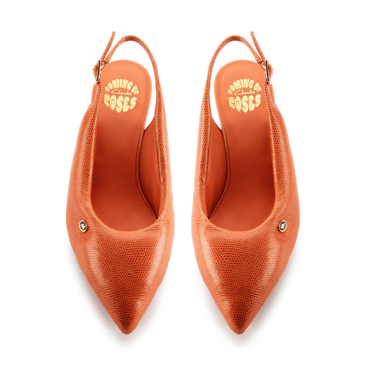   Martine rose Wmns CUR Sling 1 'Orange Interest Leather' Year long Durable Fabric