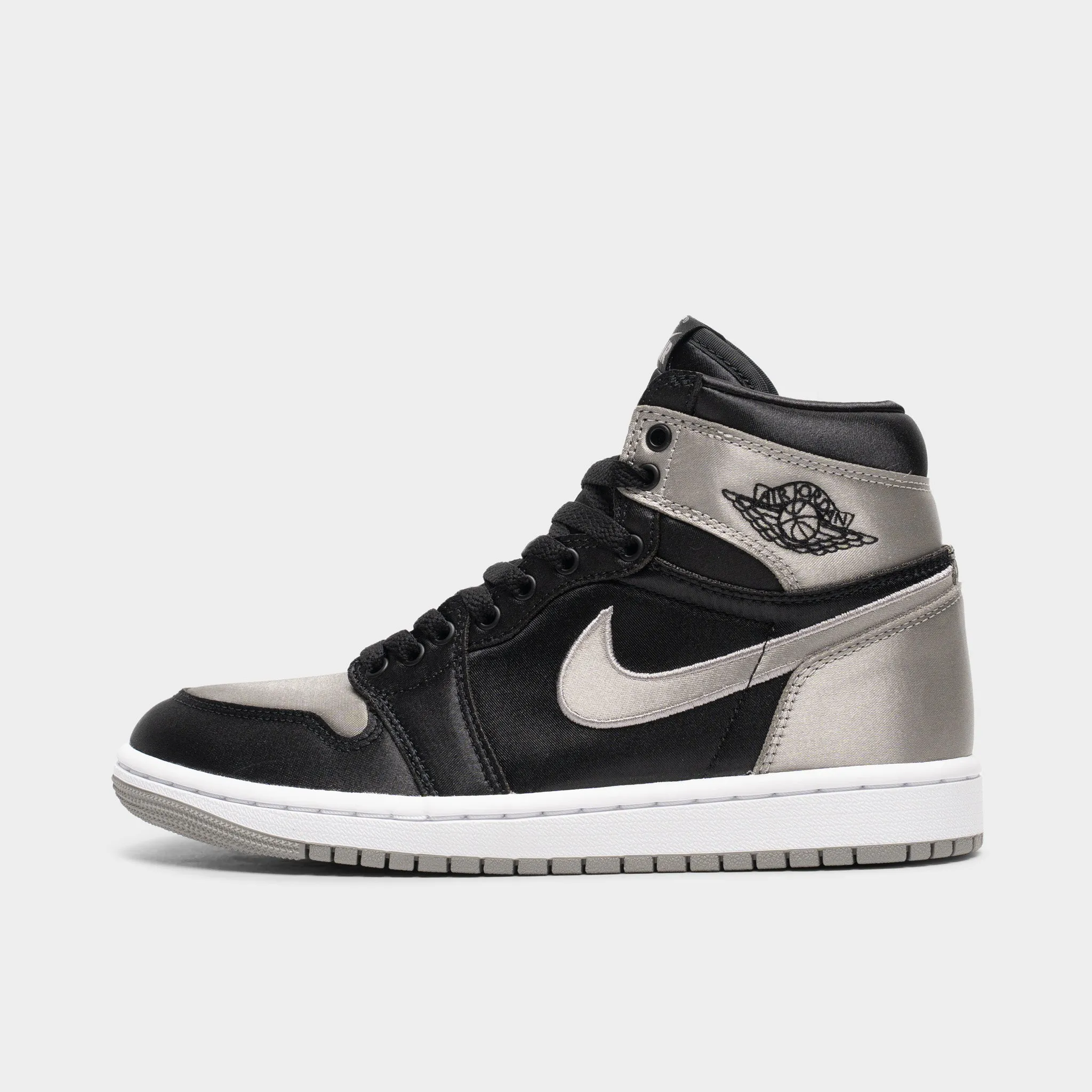 Shiny Tone Mesh Jordan Women's 1 Retro High OG Black / Medium Grey - White