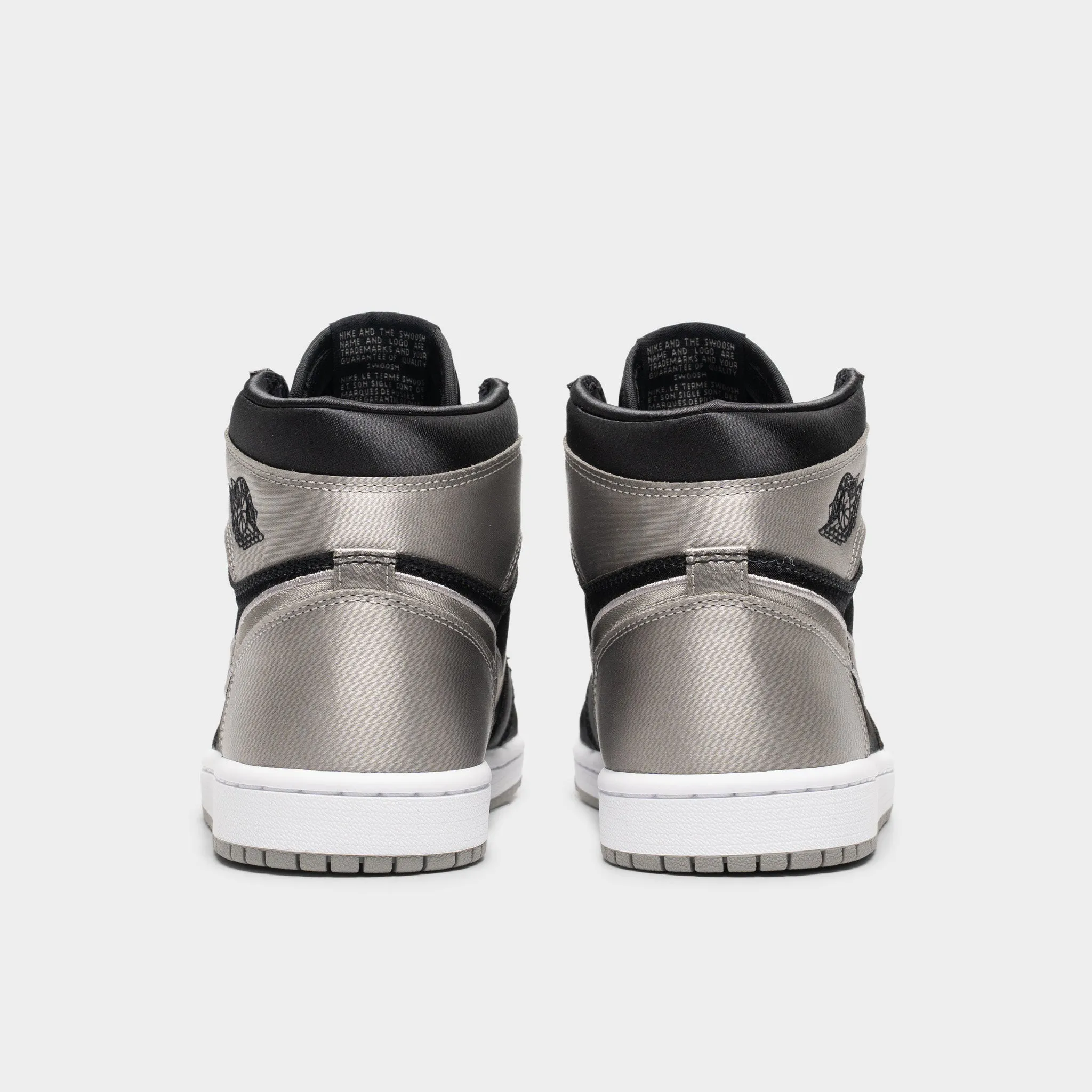 Jordan Women's 1 Retro High OG Black / Medium Grey - White Comfortable Design