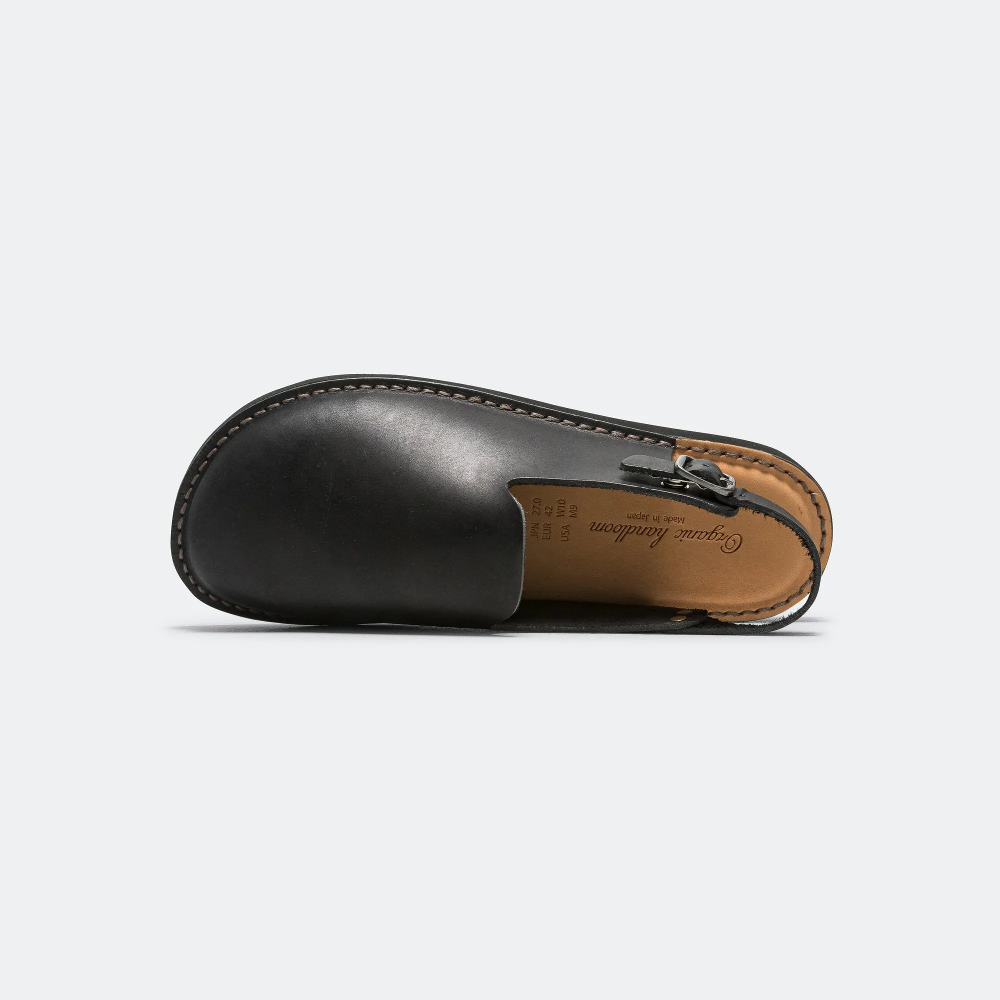 Y Strap Design Travel Ready Meissen Sandal - Black