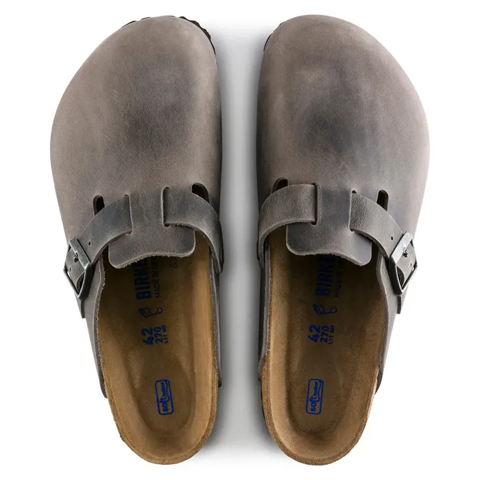 Groom Side Mens Birkenstock Boston Oiled Iron