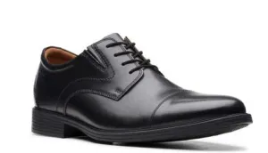 Breathable piece travel - style Men's  Clarks - 26152912 Whiddon Cap  Black Leather