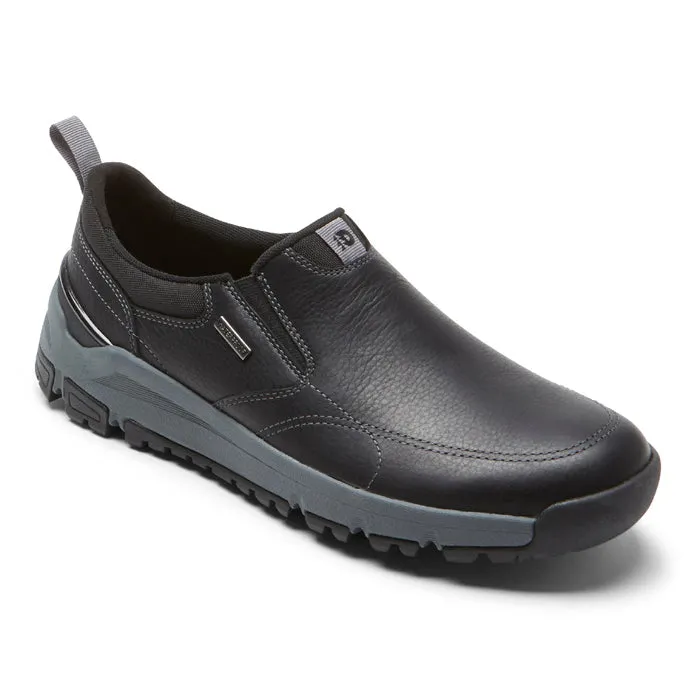 Low Heel Mens Dunham Glastonbury Slip-On in Black