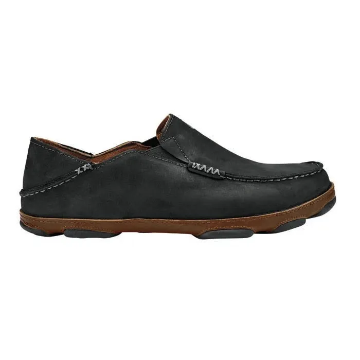 Mens Olukai Moloa in Black Toffee Quick Fit Minimal Style