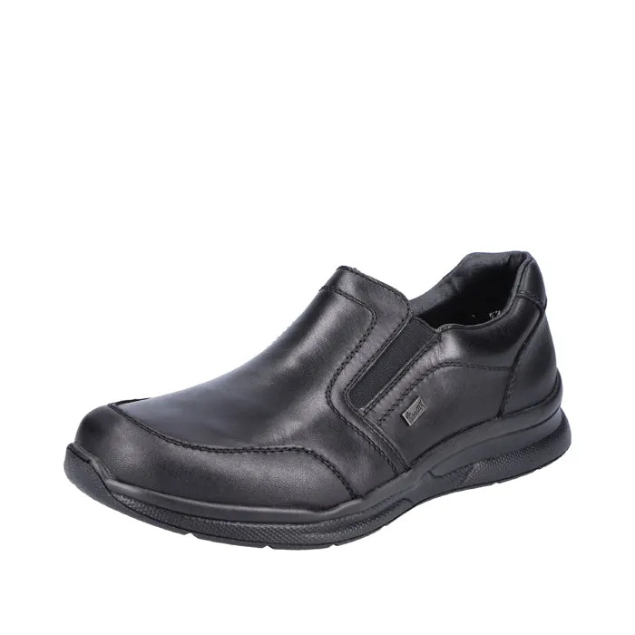 hand craft Height Aid Mens Rieker Turin in Black/Black