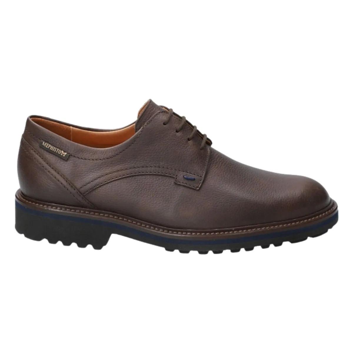Mephisto Men's Batiste Dark Brown Show Shade Leather Sole