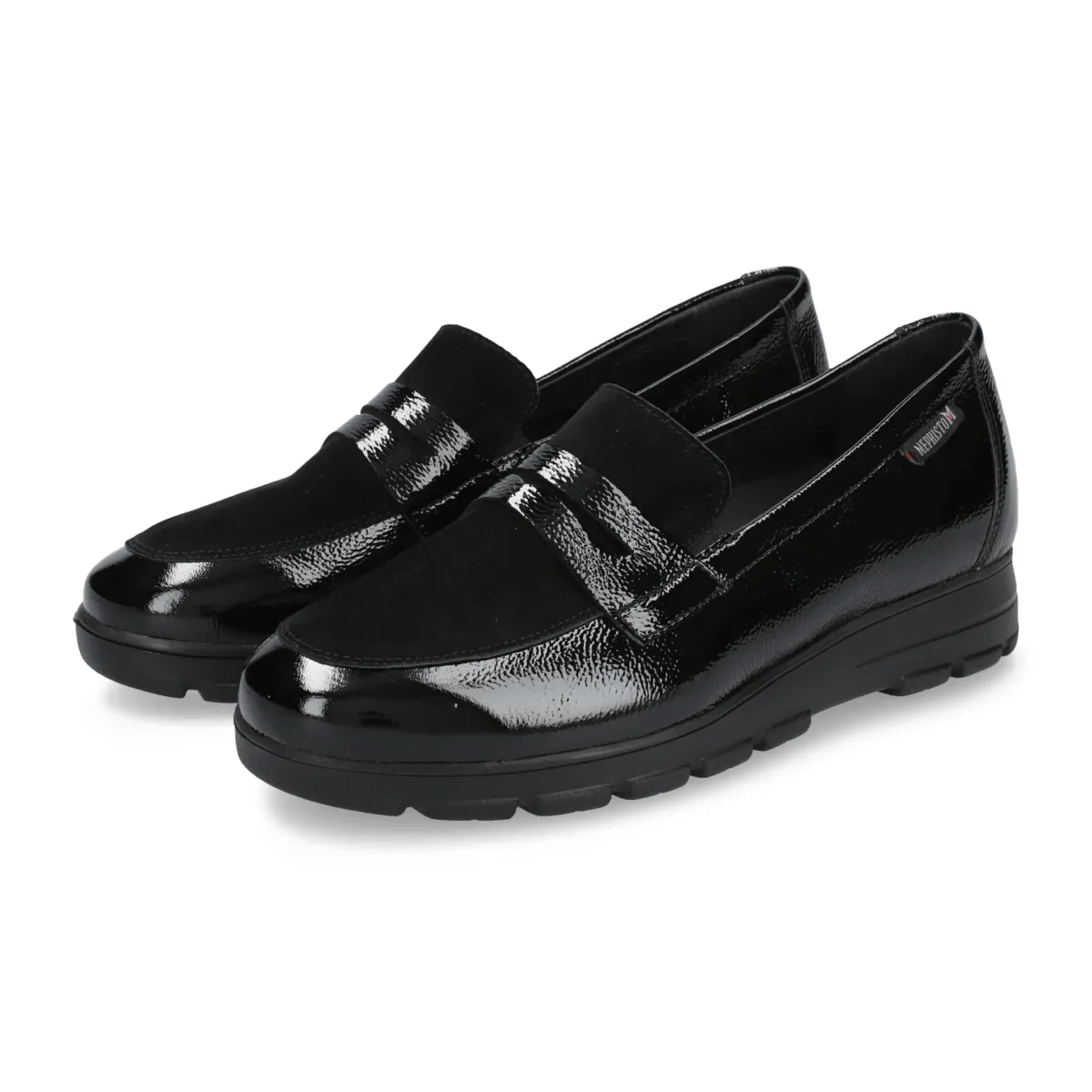 Comfortable Fashion Trail Jog Mephisto Women's Carima Black Patent