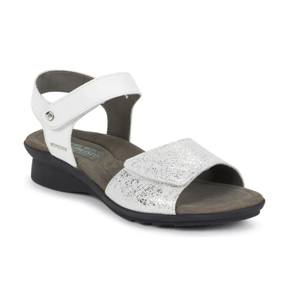 All Step Elite Gathering Mephisto Women's Pattie White Silk/Silver