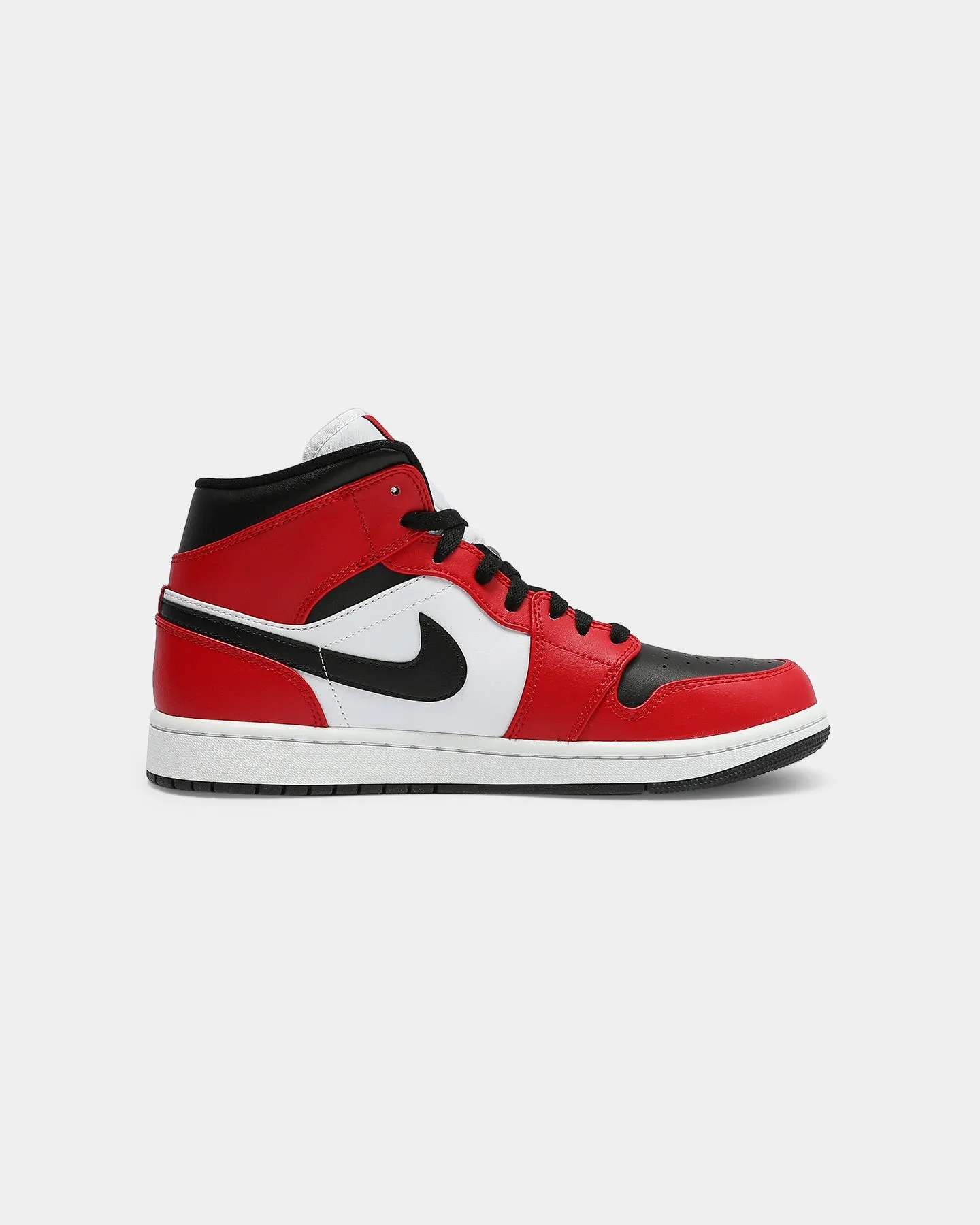 Modern Jordan Men's Air Jordan 1 Mid ' Chicago Black Toe' Black/Black/Red