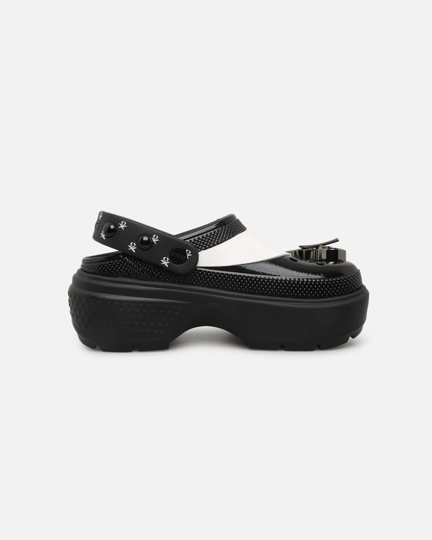 Adult Ease Safe Land Crocs X Wednesday Addams Stomp Clog Black