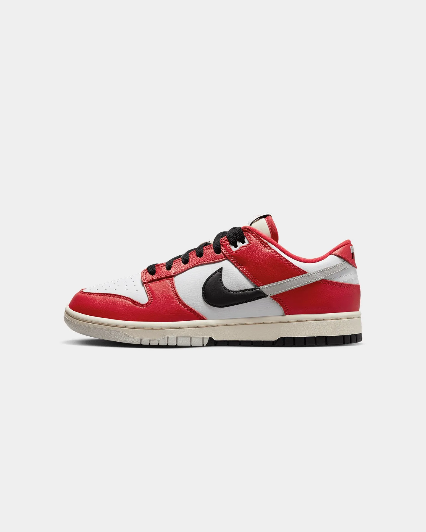 Nike Dunk Low Retro PRM "Chicago Split" University Red/Black/Light Silver/White Indoor