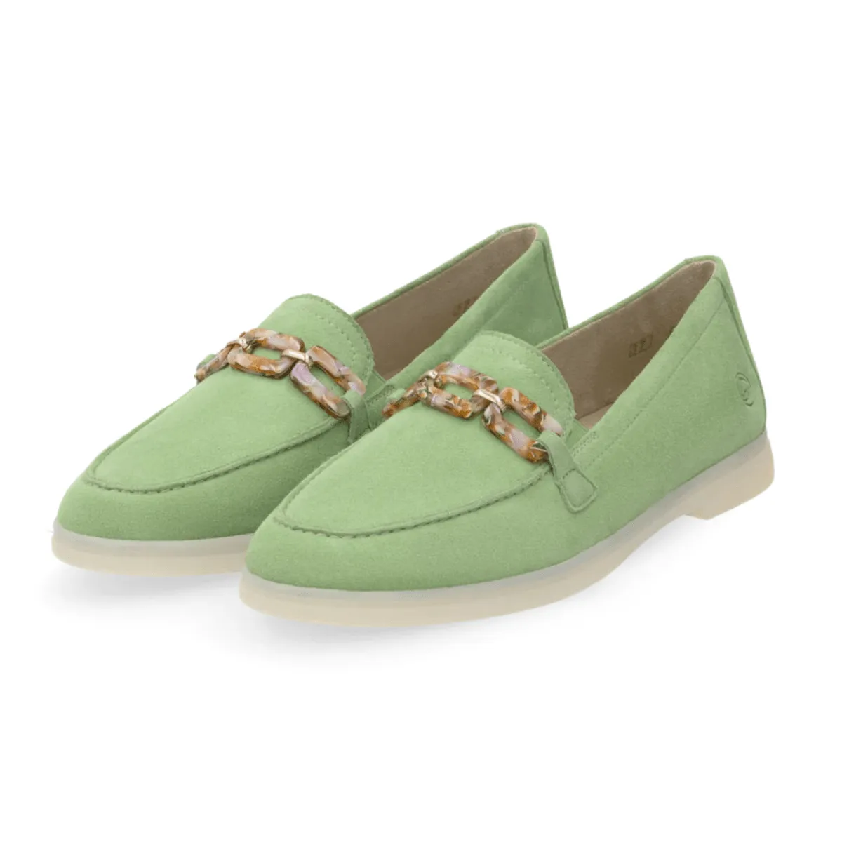 Rieker Women's Ignacia D2F00-52 Ivy Suede Patent Cover Clean Trim