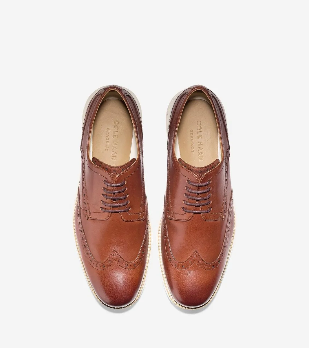 Sleek Finish retro look Cole Haan Men's Original Grand Wingtip Oxford Tan