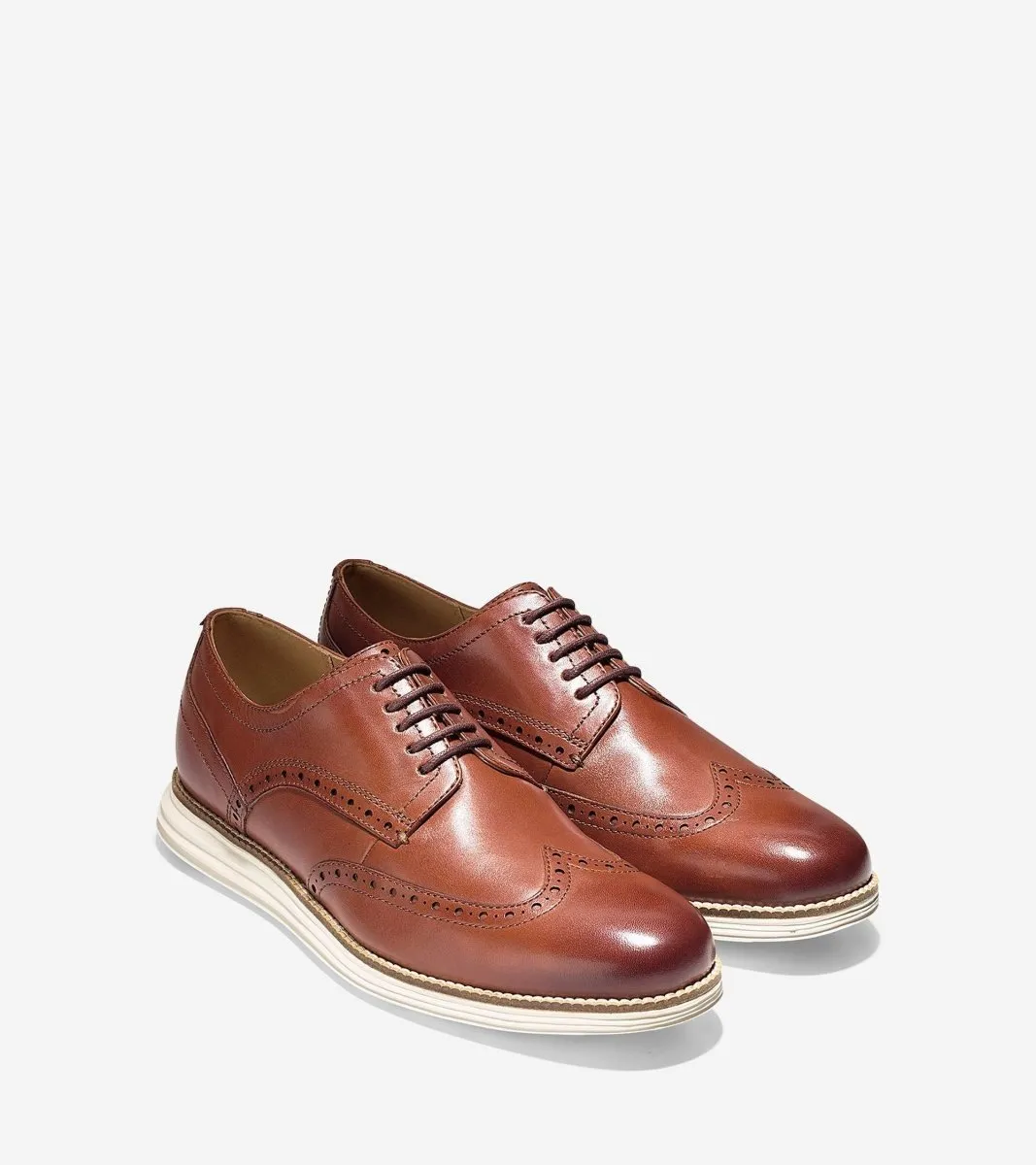 Cole Haan Men's Original Grand Wingtip Oxford Tan Leather Touch Lightweight