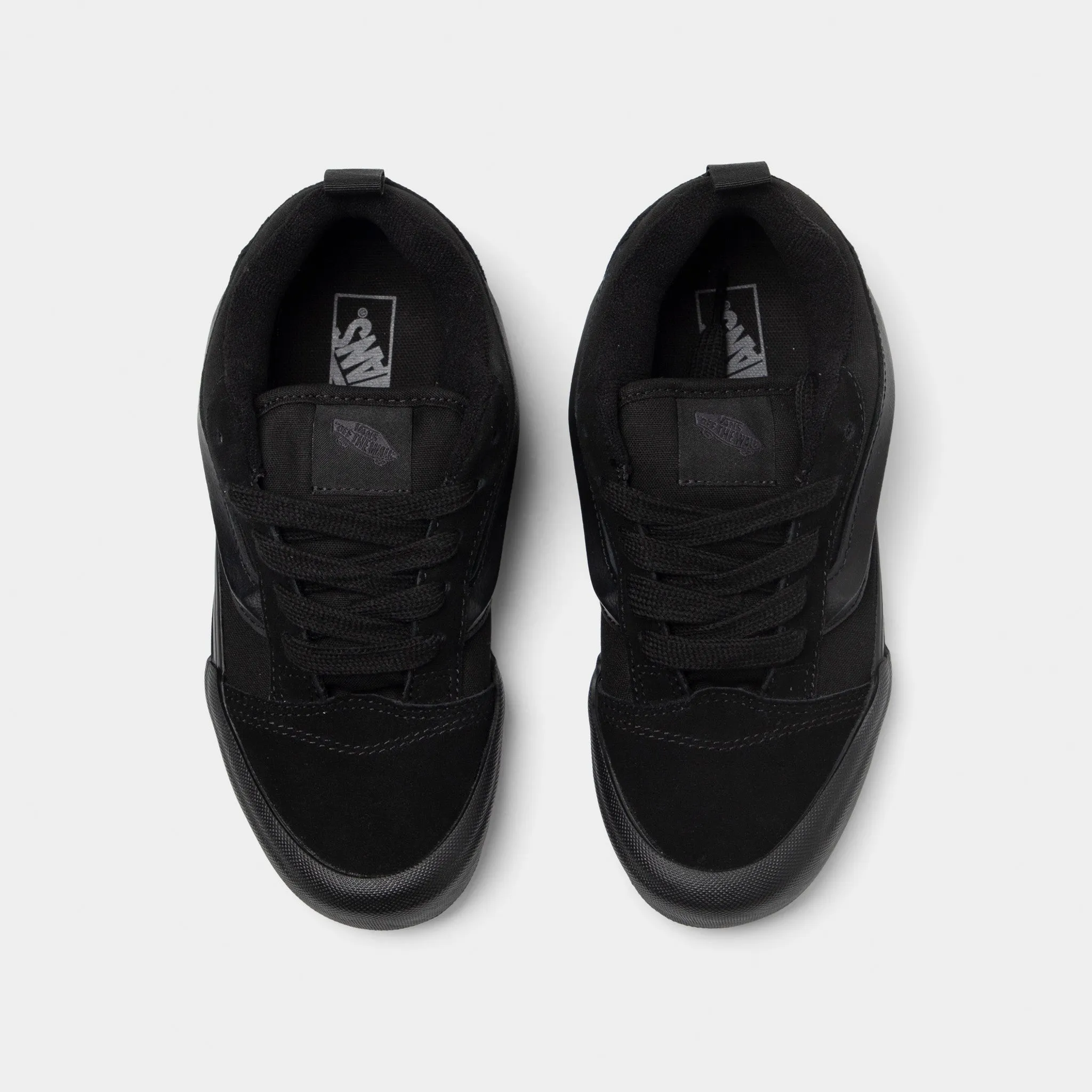Vans Juniors' Knu Skool Black / Black Queen Fit Sea Breeze