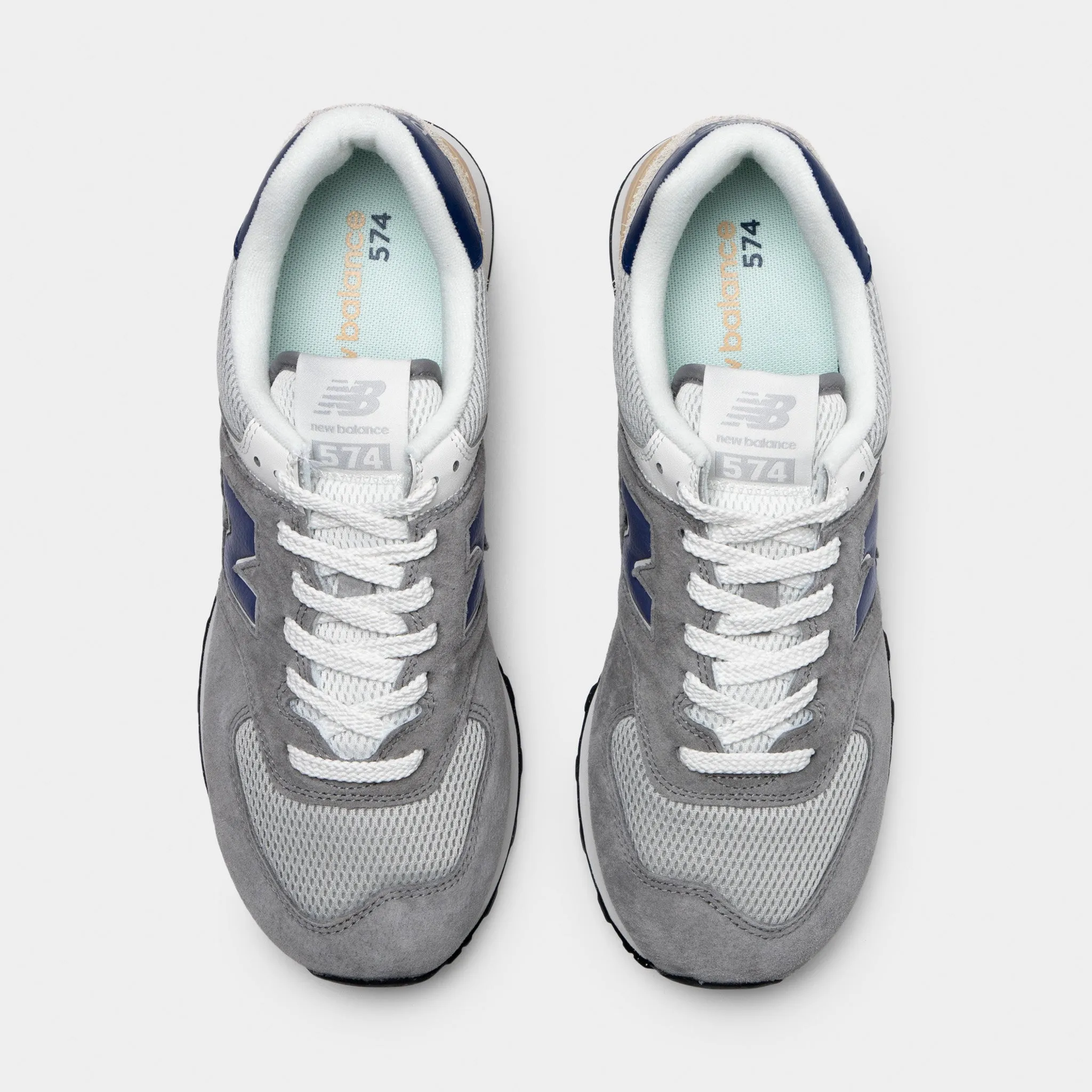 New Balance 574 Slate Grey / Raincloud Mid Top Design