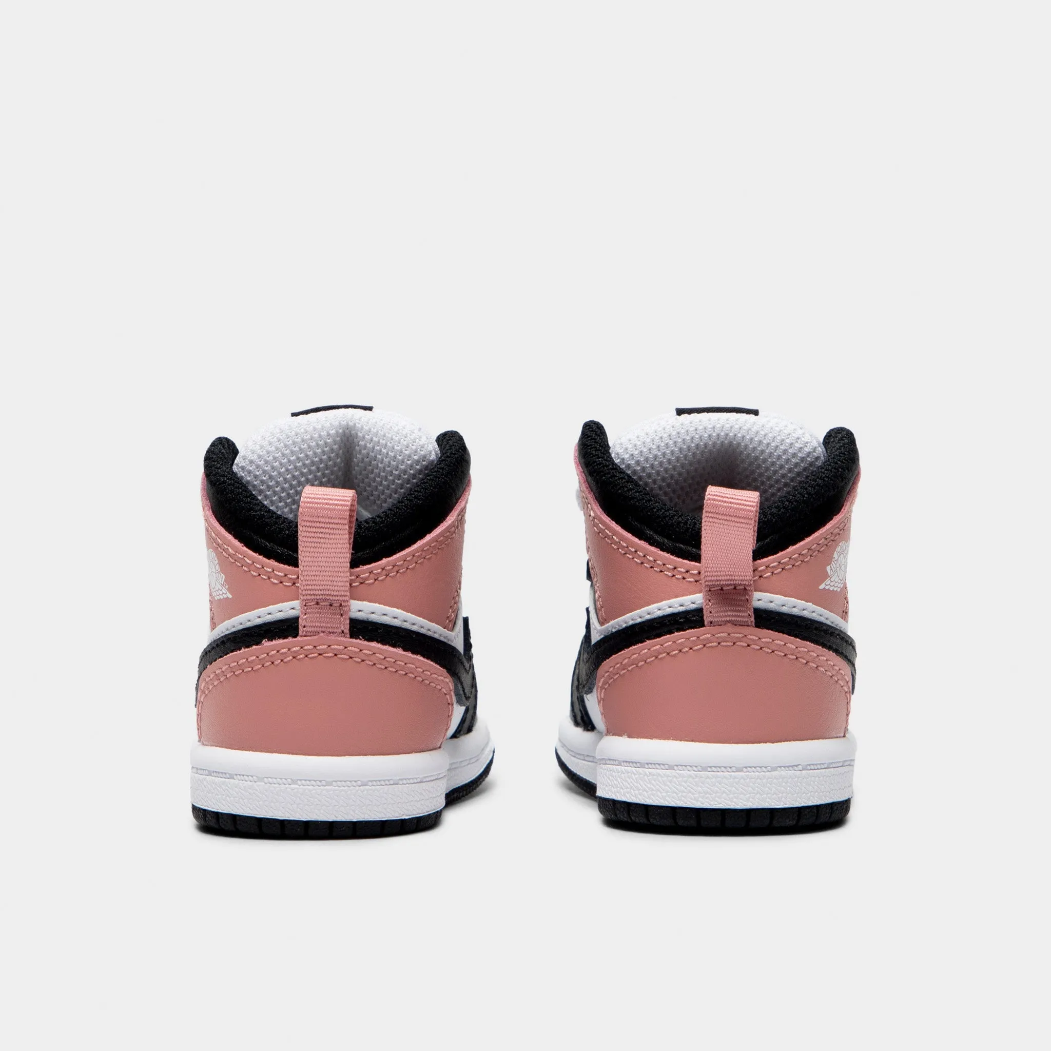 Jordan 1 Mid TD White / Black - Rust Pink Runway Glow Comfort Upper