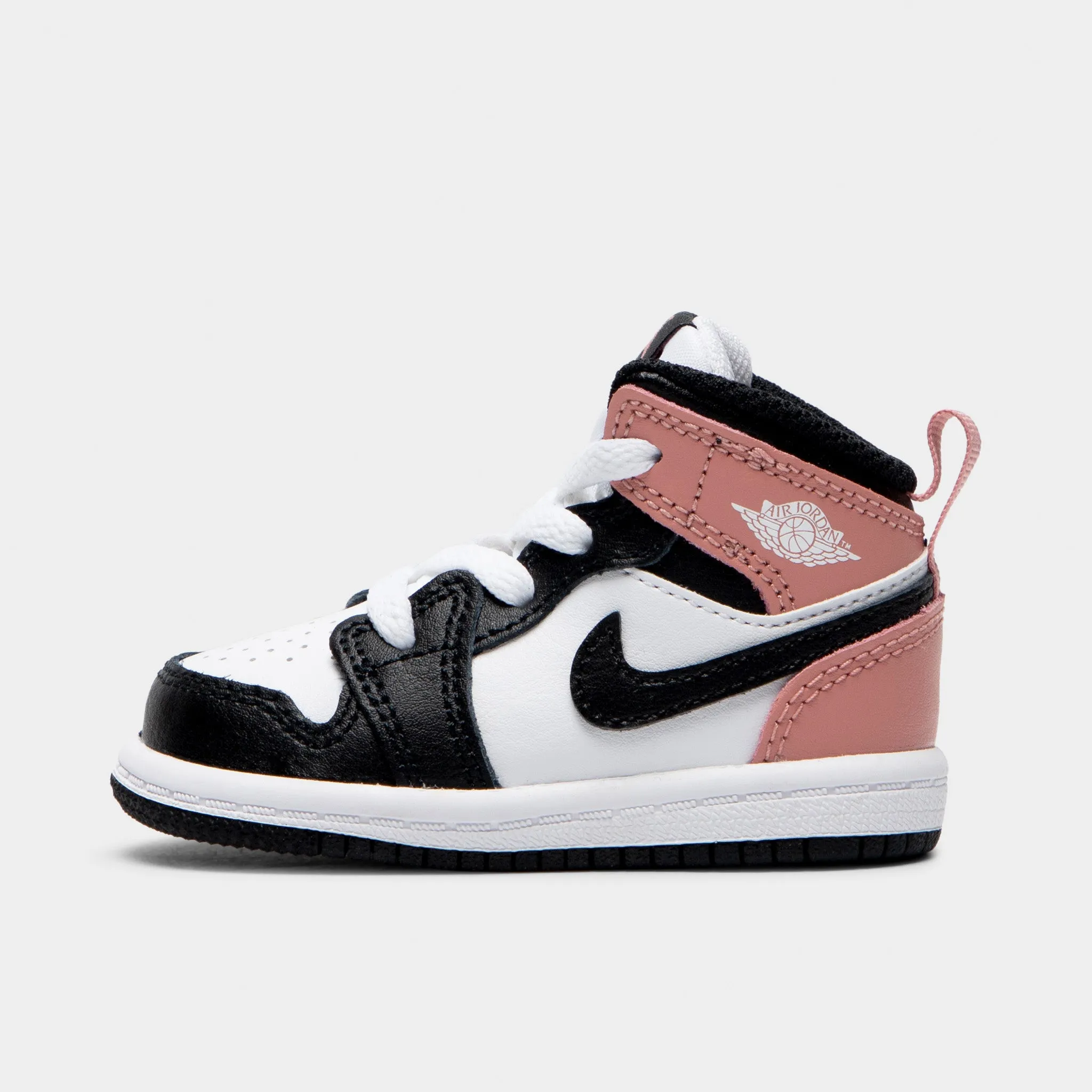 Jordan 1 Mid TD White / Black - Rust Pink Form Ease Sturdy Build