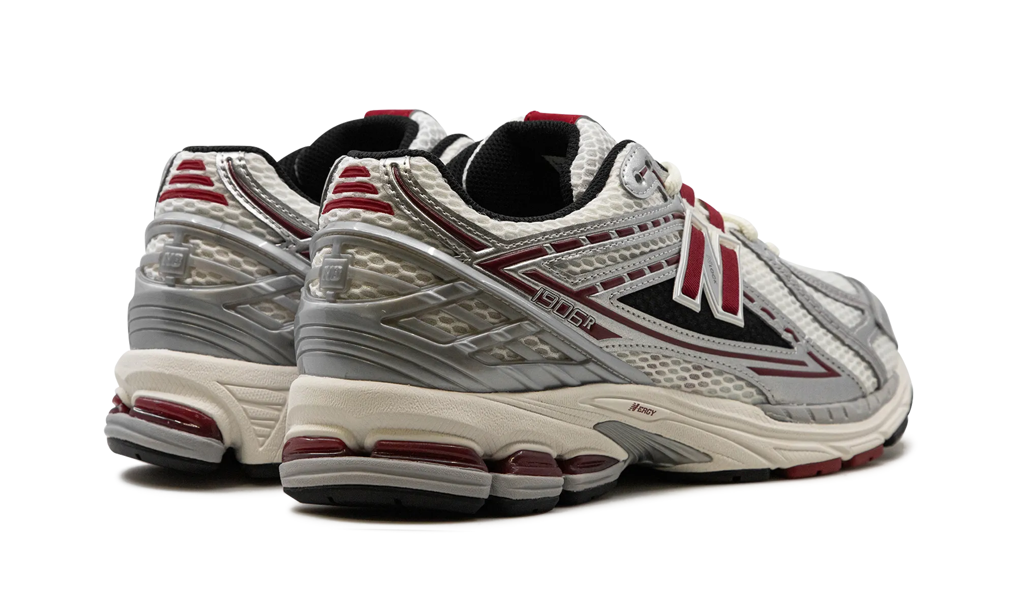 1906R "Silver / Crimson" outdoor adventurer shoes
