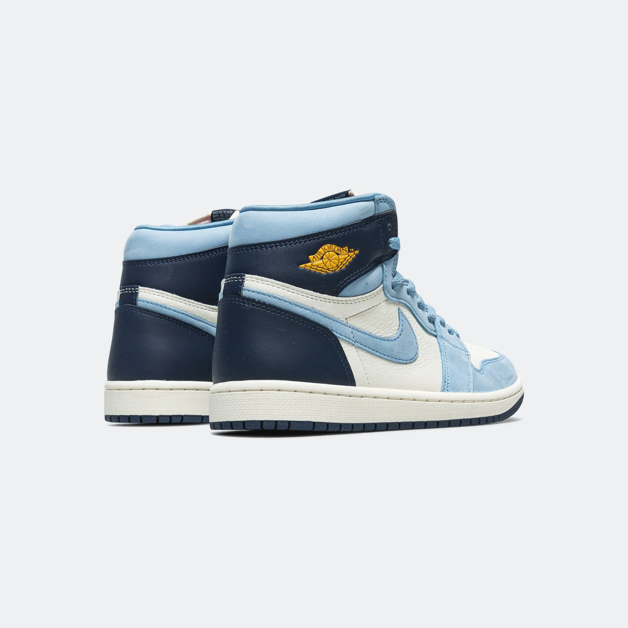 Peak Comfort Quick Break Womens Air Jordan 1 Retro High OG - University Blue/University Gold-Sail