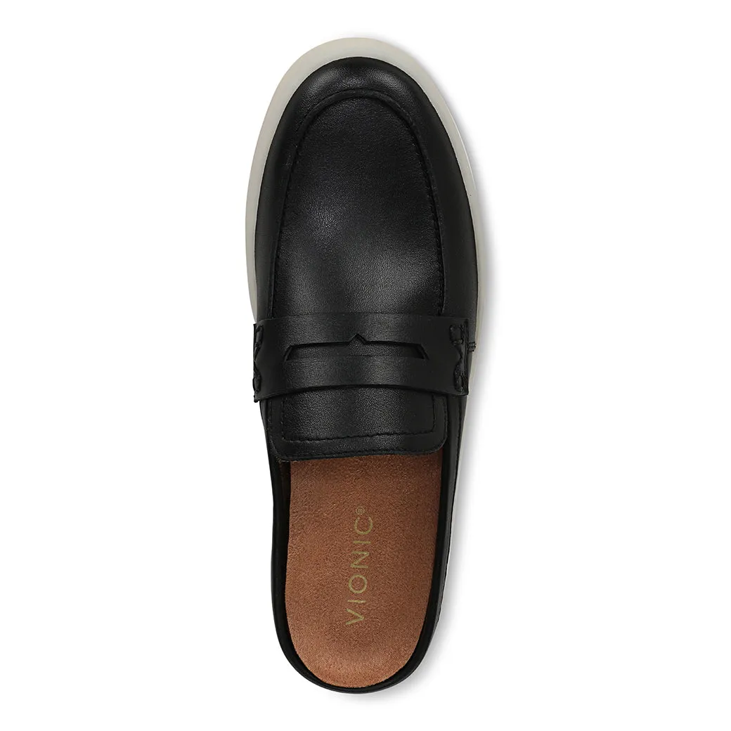 Group Pace Toe Protection Womens Vionic Uptown Mule 2.0 in Black
