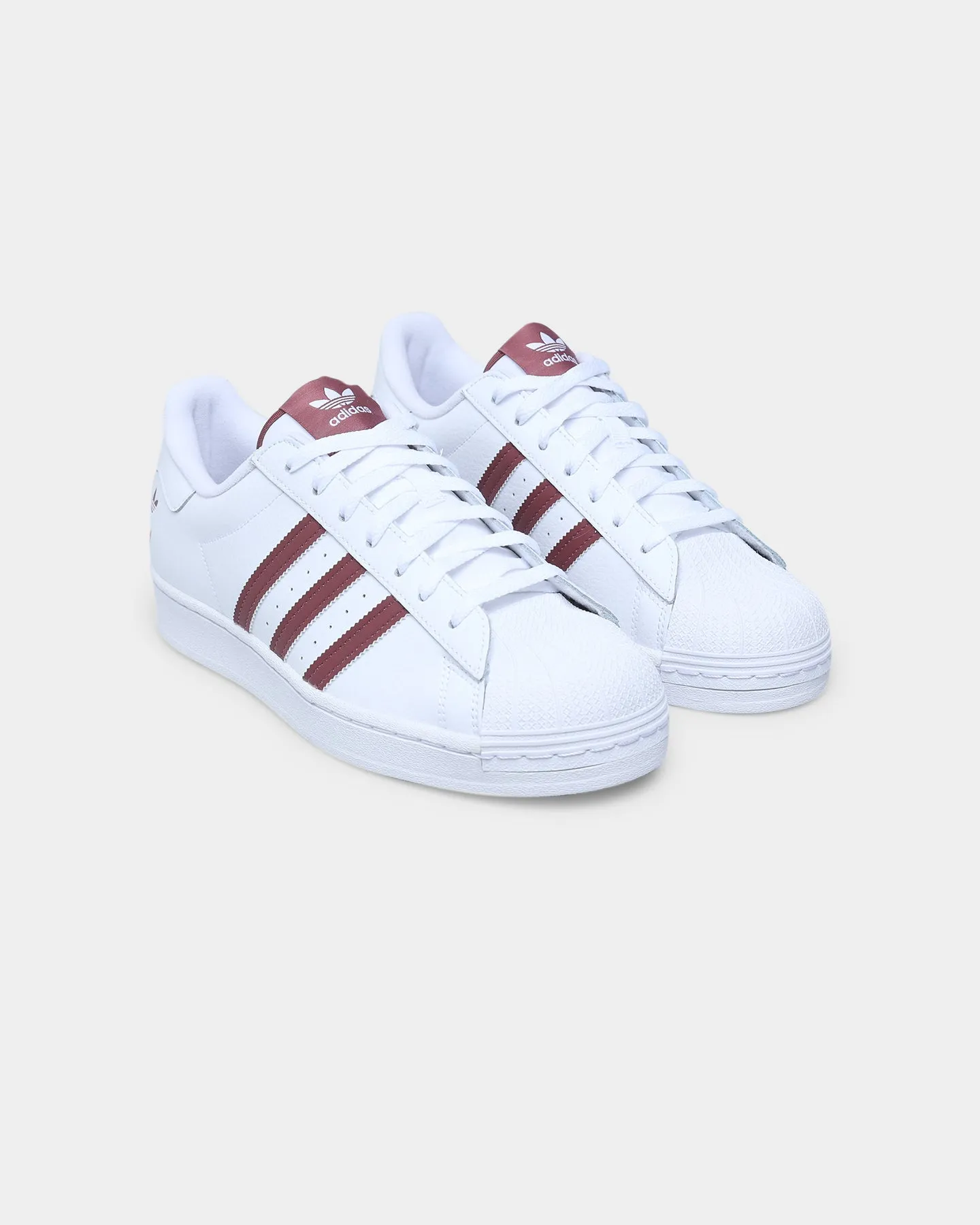 Adidas Superstar Cloud White / Quiet Crimson / Gold Foil Game Edge