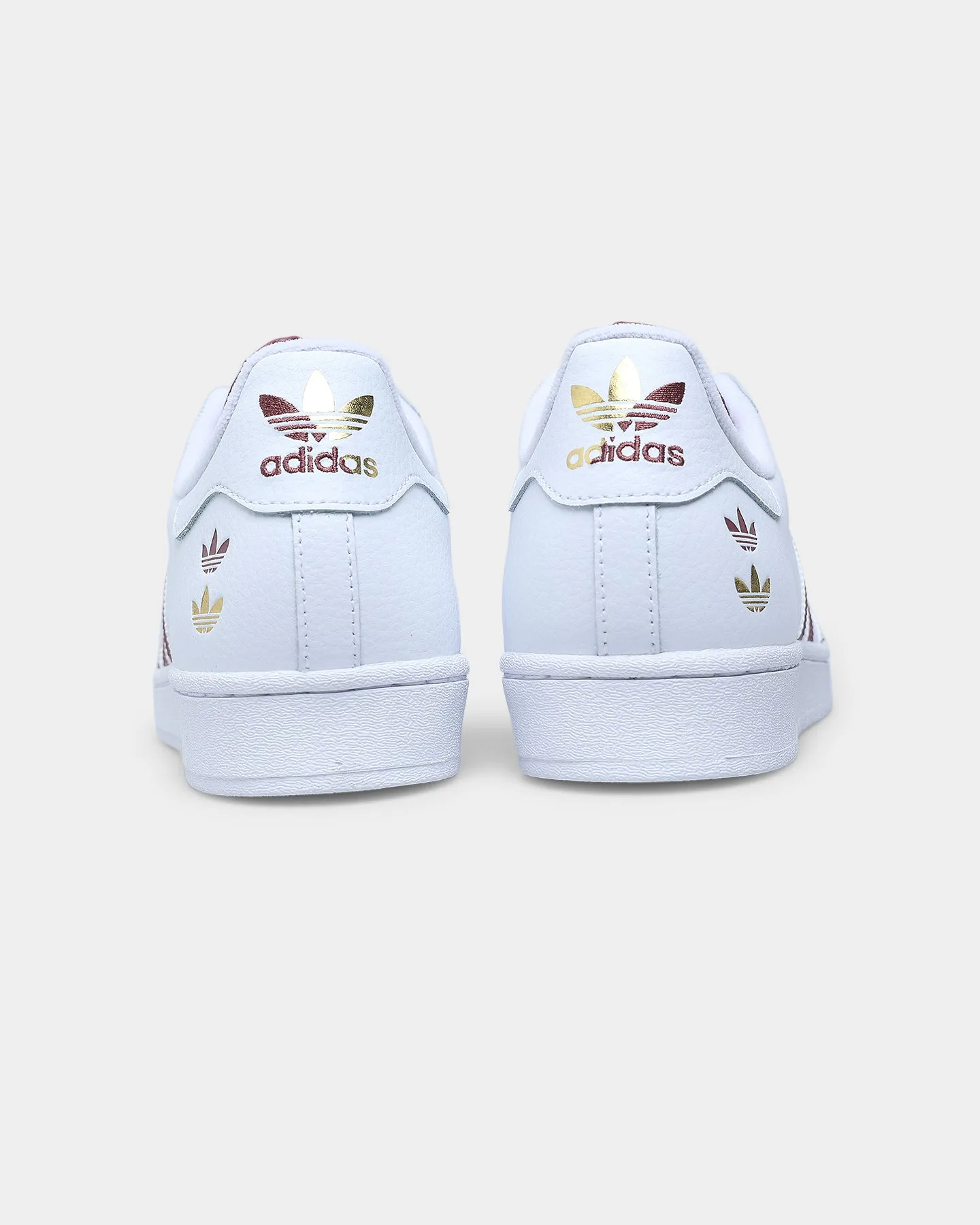 Month Strong Adidas Superstar Cloud White / Quiet Crimson / Gold Foil