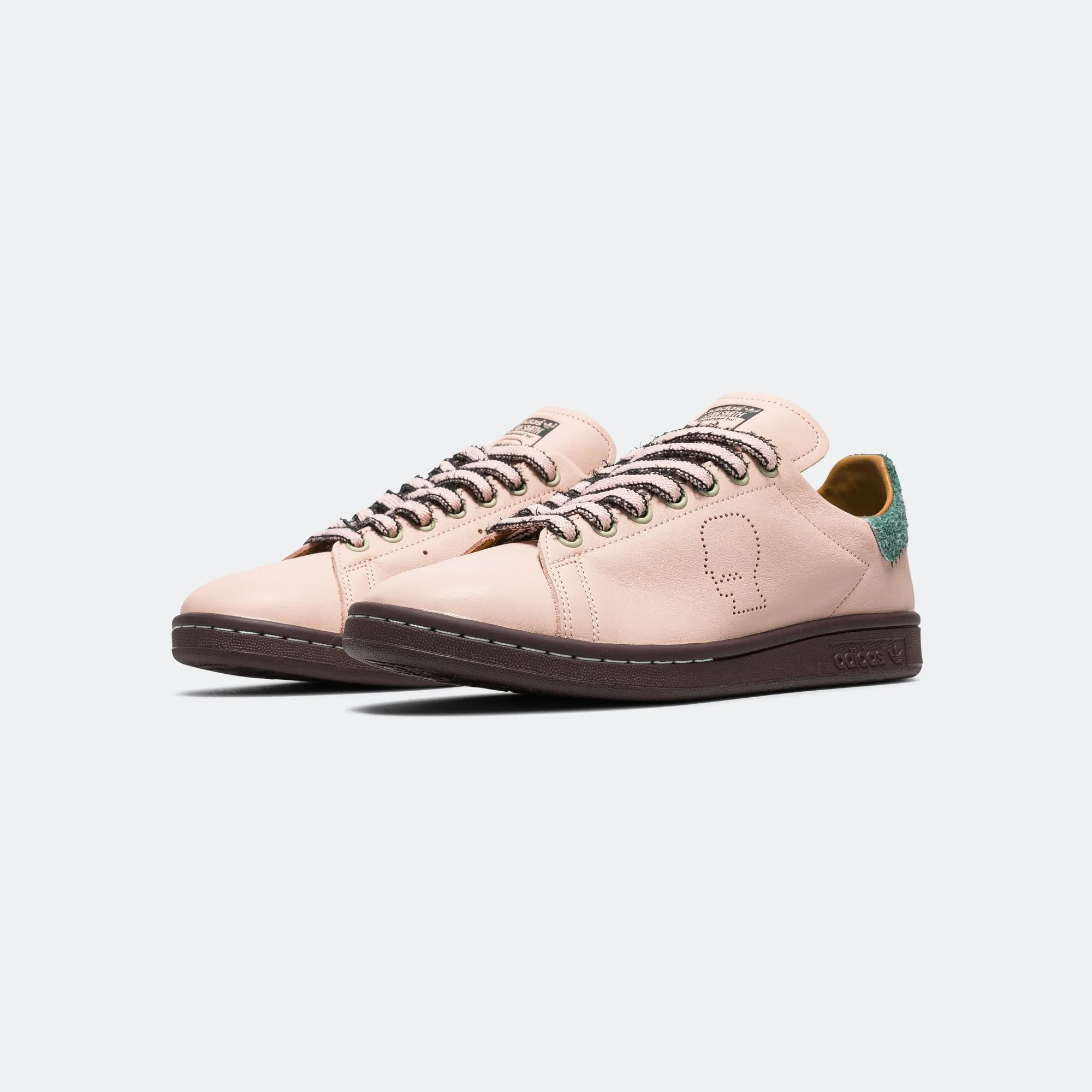Stitchless Design Breathable side Stan Smith x Brain Dead - Vapour Pink/Mineral Green-Mesa
