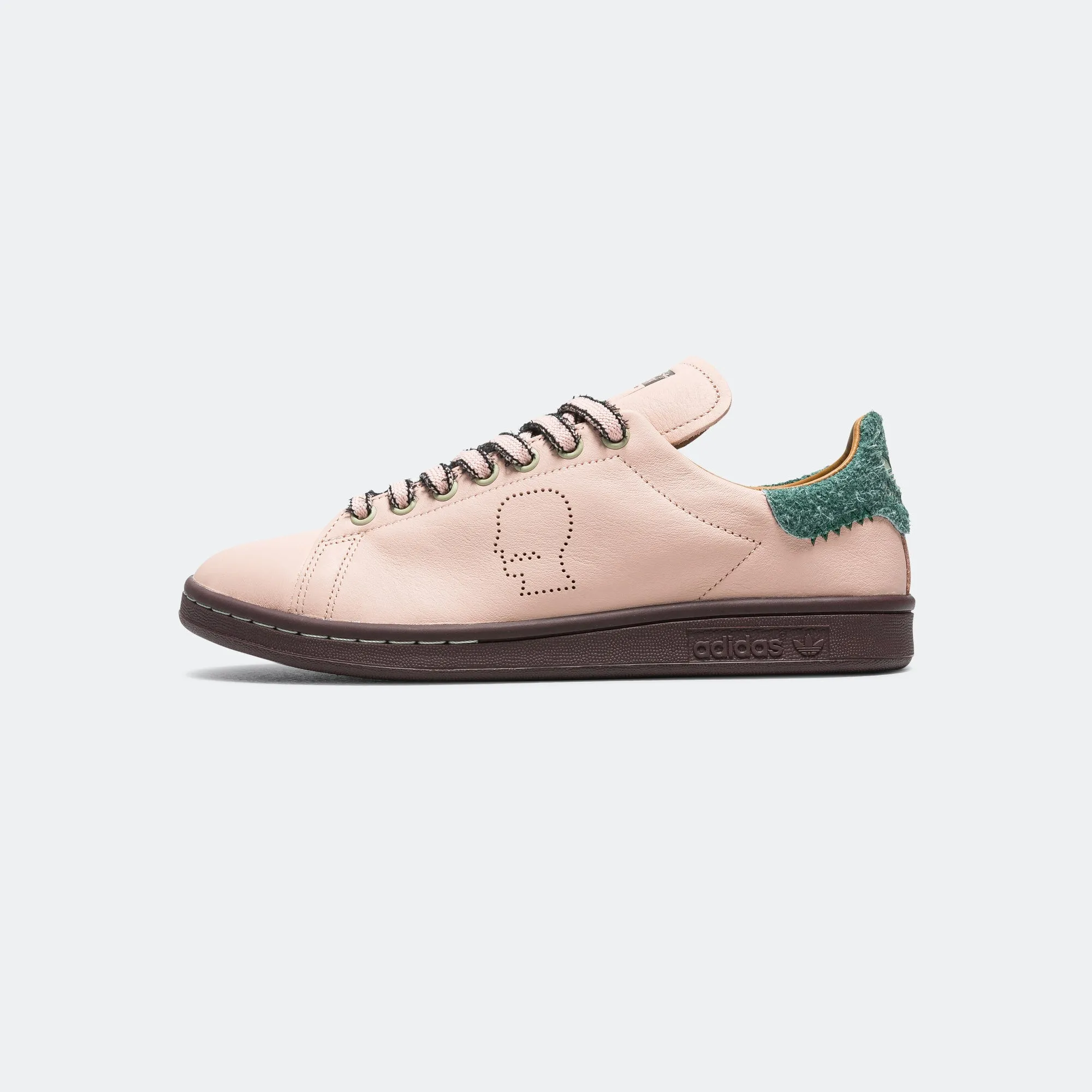 Matte Finish Square Toe Stan Smith x Brain Dead - Vapour Pink/Mineral Green-Mesa