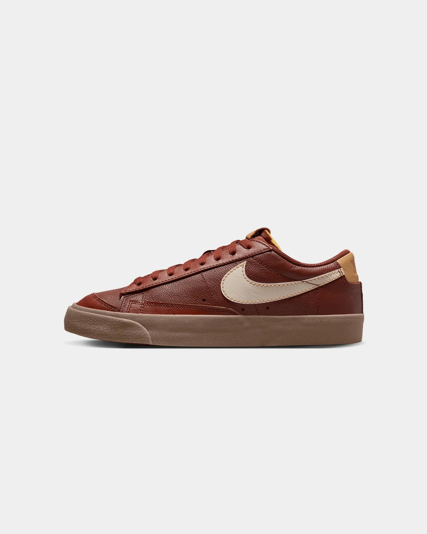 Nike Blazer Low '77 EMB "Inspected By Swoosh" Oxen Brown/Pearl White-Elemental Gold Game Ready