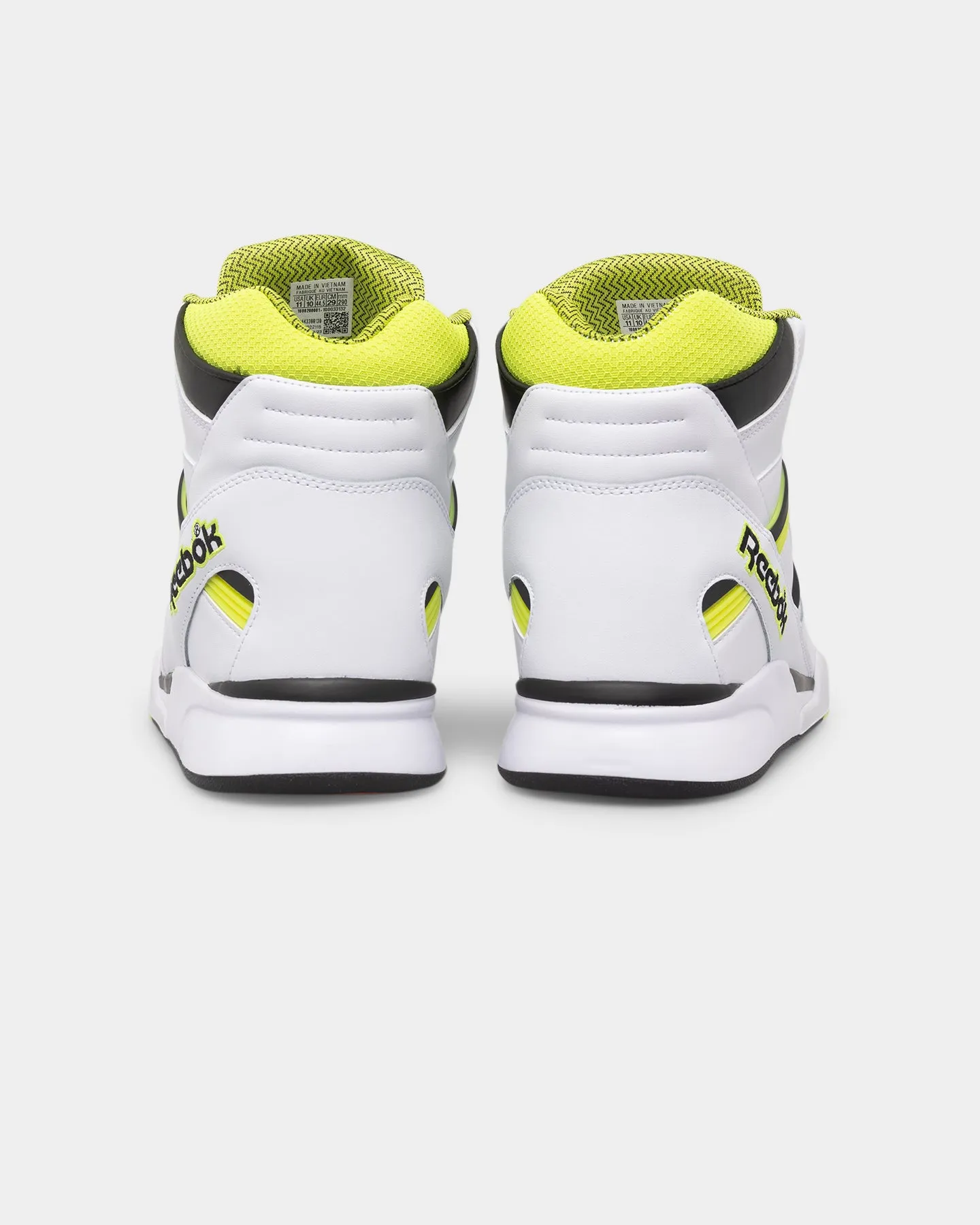 Quick Step Storm Proof Reebok Pump Twilight Zone "Solar Acid Yellow" Footwear White/Solar Acid Yellow